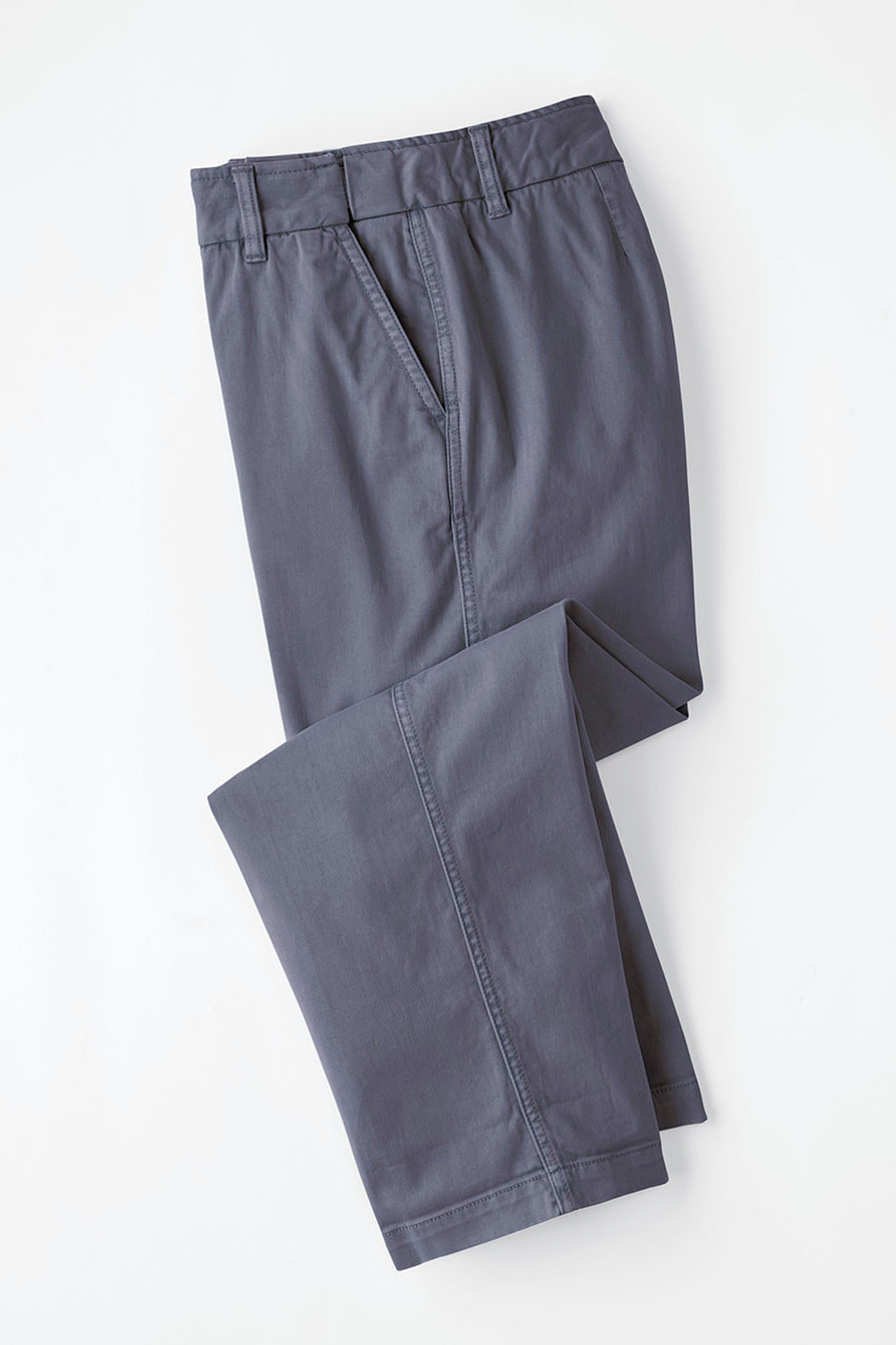 Hidden Stretch-Waist Chino Crops