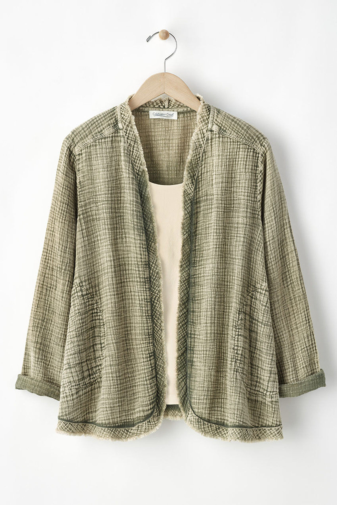 Vintage-Washed Gauze Topper