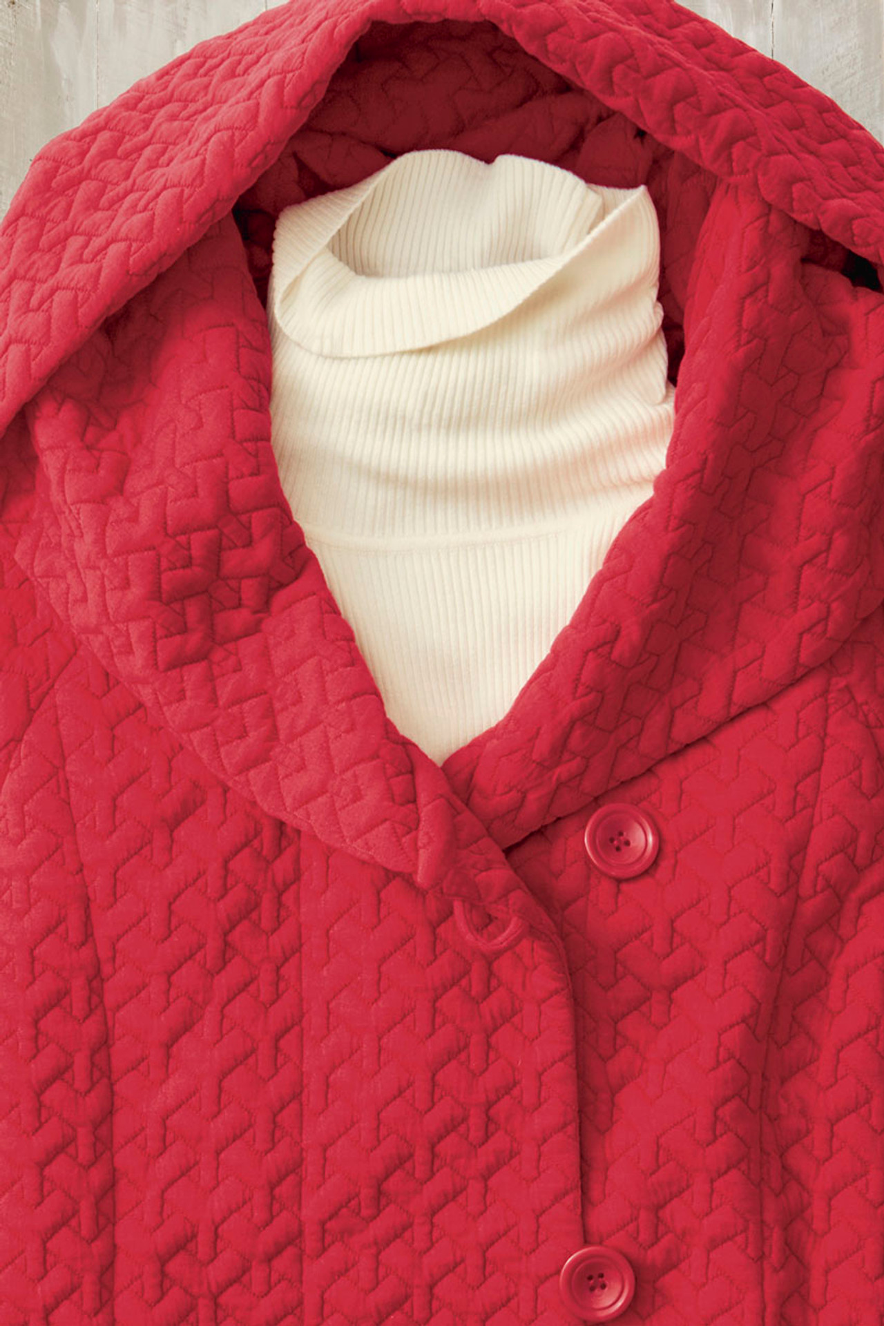 First Frost Textured Knit Coat