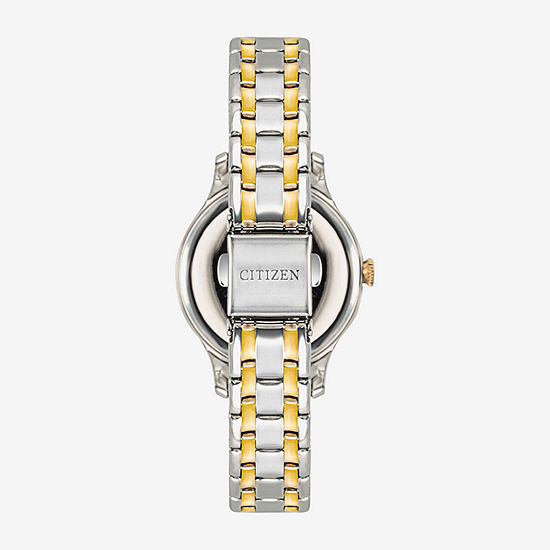 Citizen Classic Womens Two Tone Stainless Steel Bracelet Watch Em0897-51x