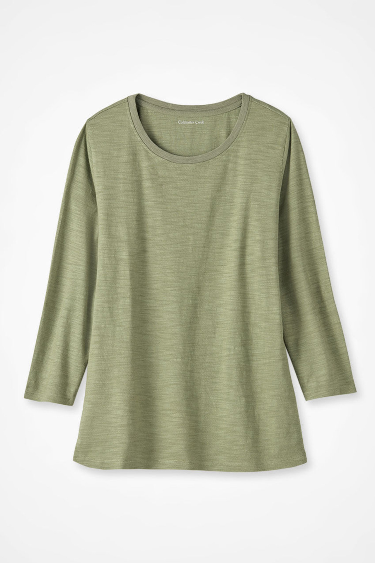 Just Right 3/4-Sleeve Slub-Knit Tee