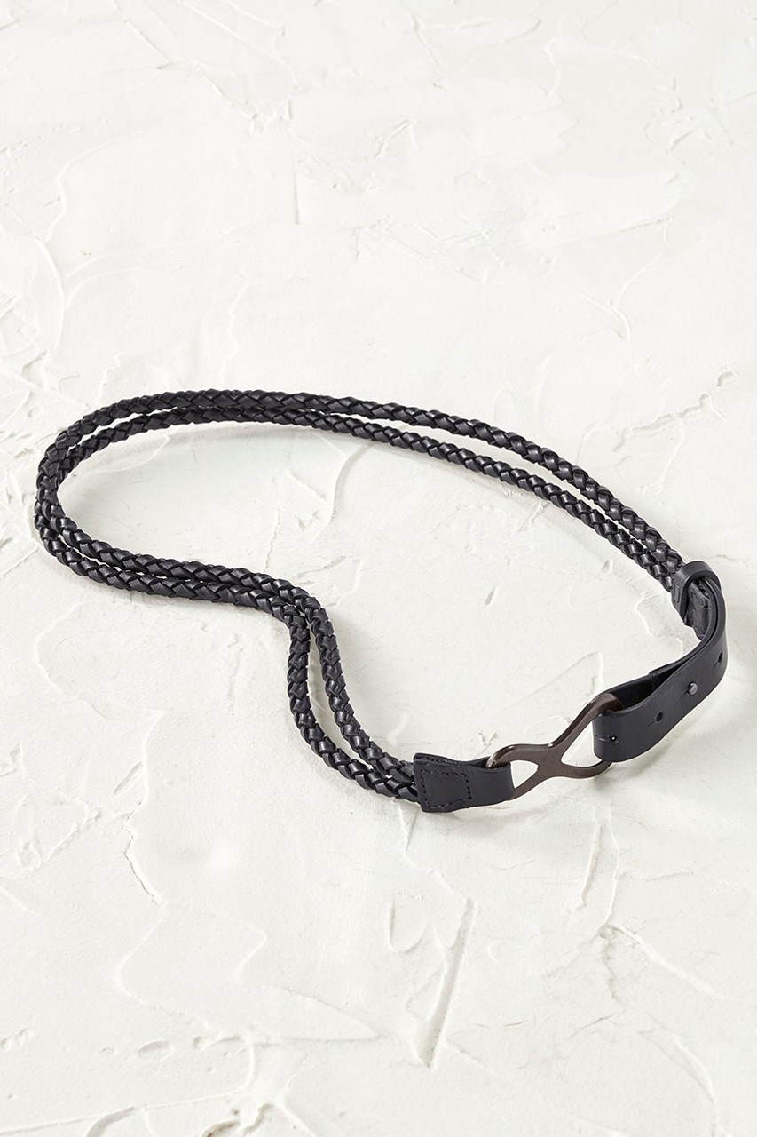 Braided Leather Sling Belt