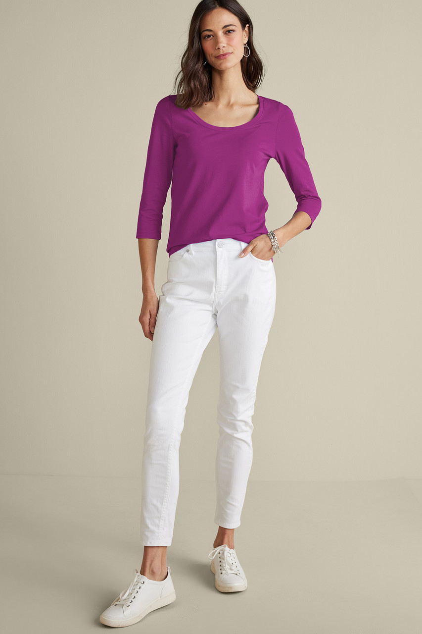 SoftEssential™ Supima® 3/4 Sleeve Tee I