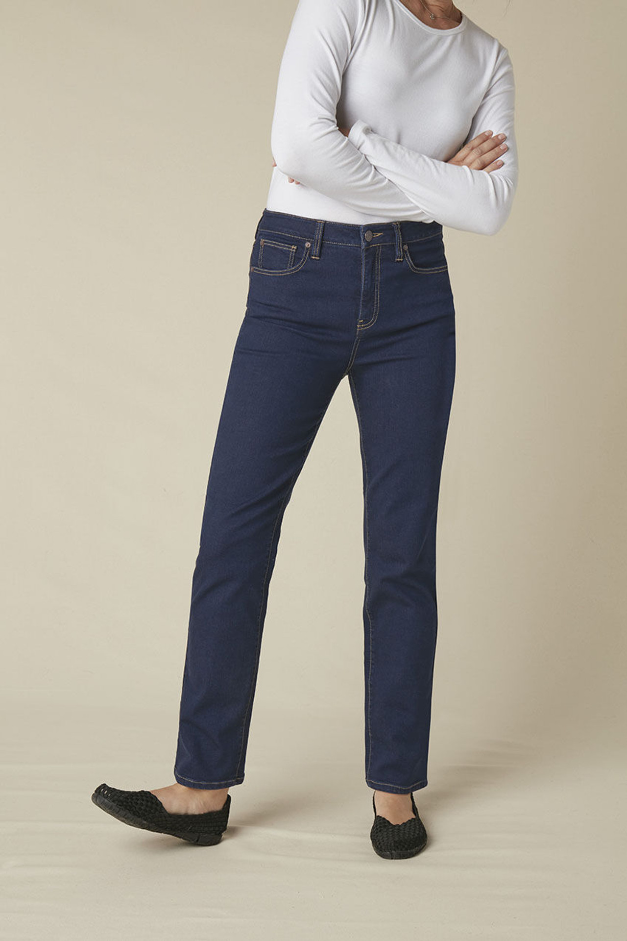 ShapeMe? High Rise Straight-Leg Jeans
