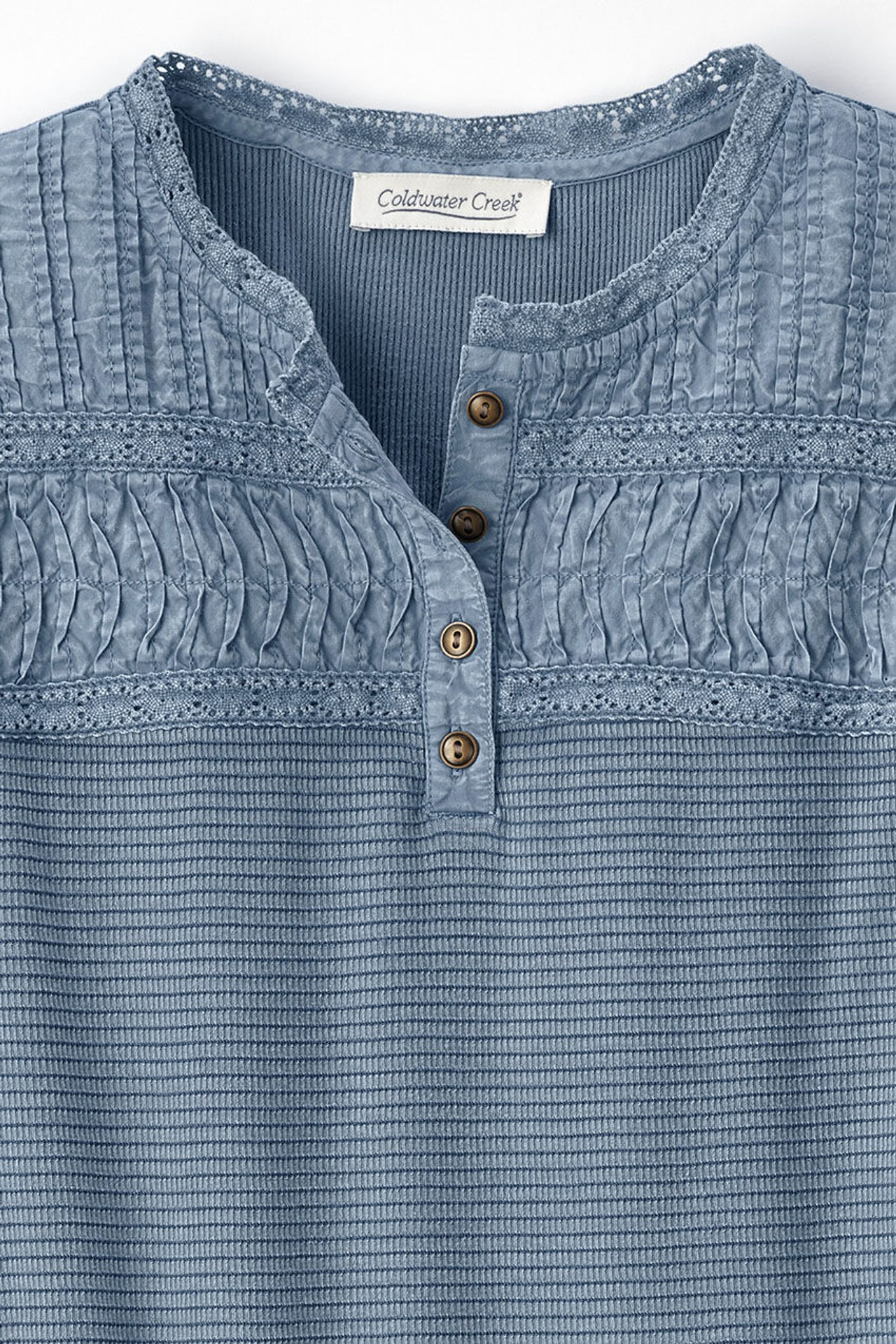 Textured Knit Henley