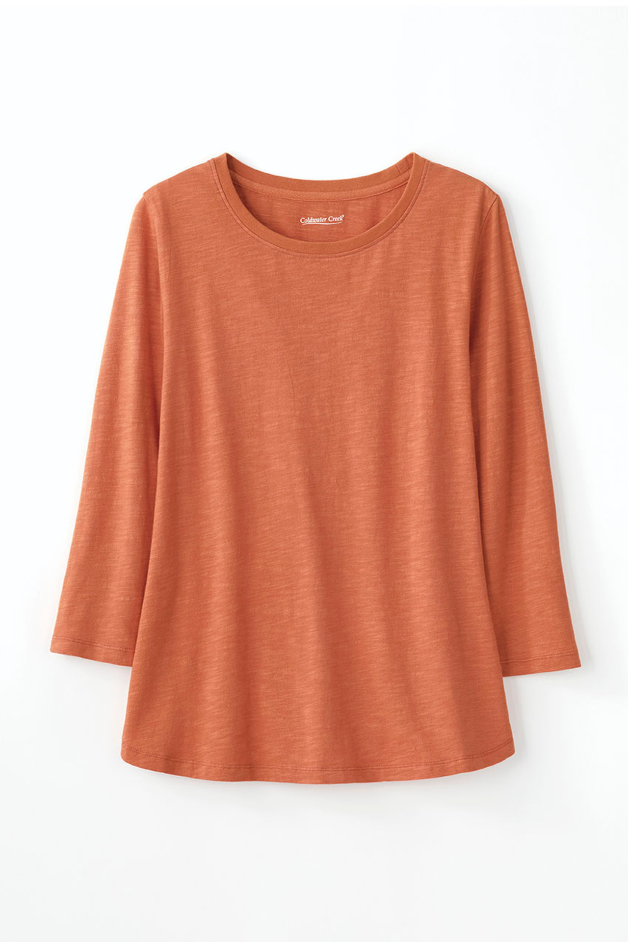 Just Right 3/4-Sleeve Slub-Knit Tee