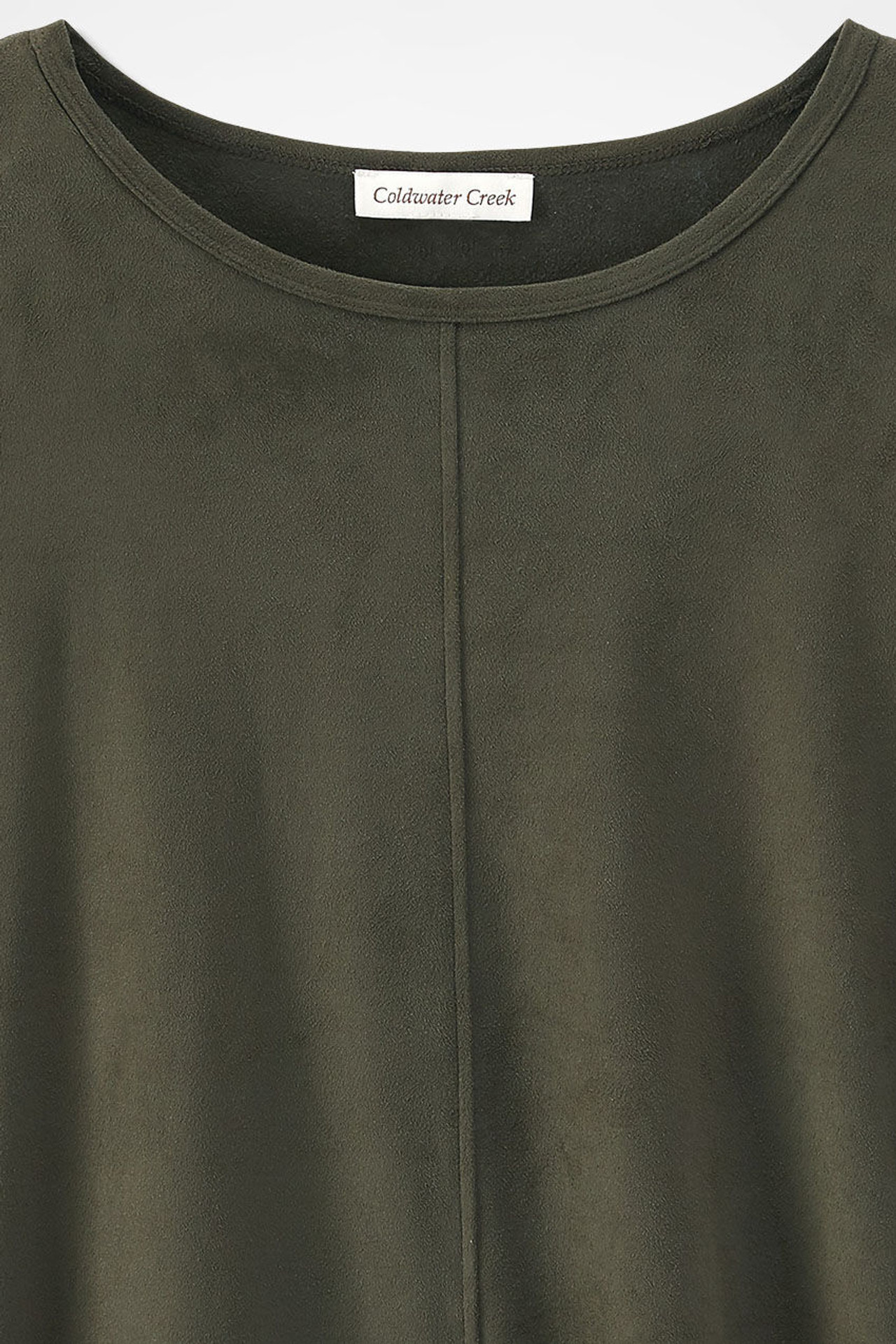 Suede-Touch Stretch Tee