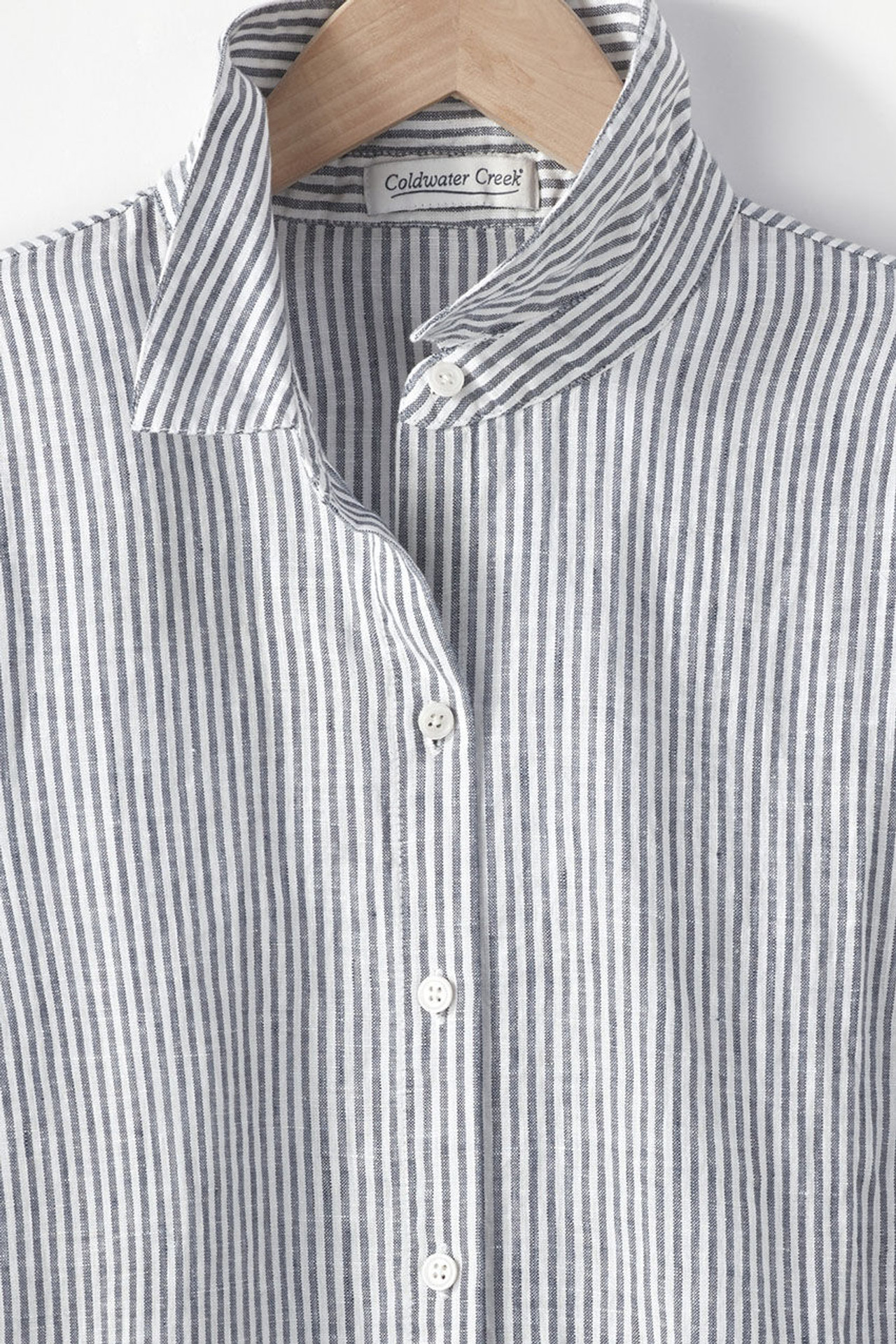 Casual Stripe Linen Big Shirt