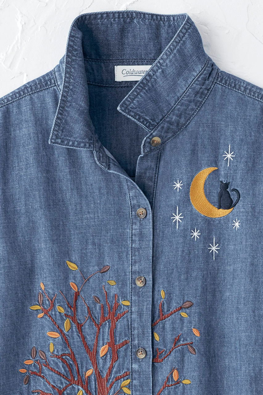 Fall Festival Denim Shirt
