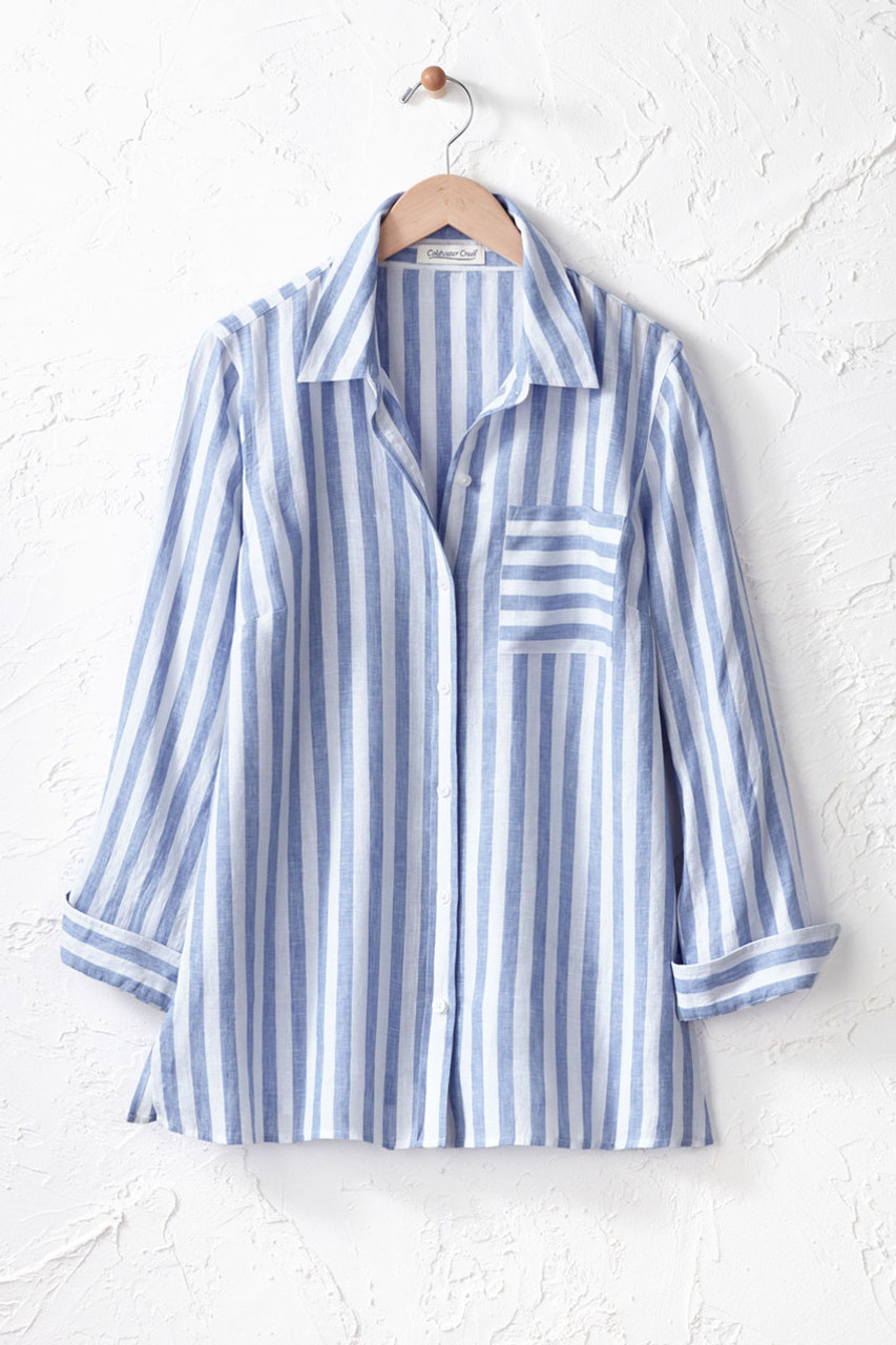 Bayside Stripe Big Shirt
