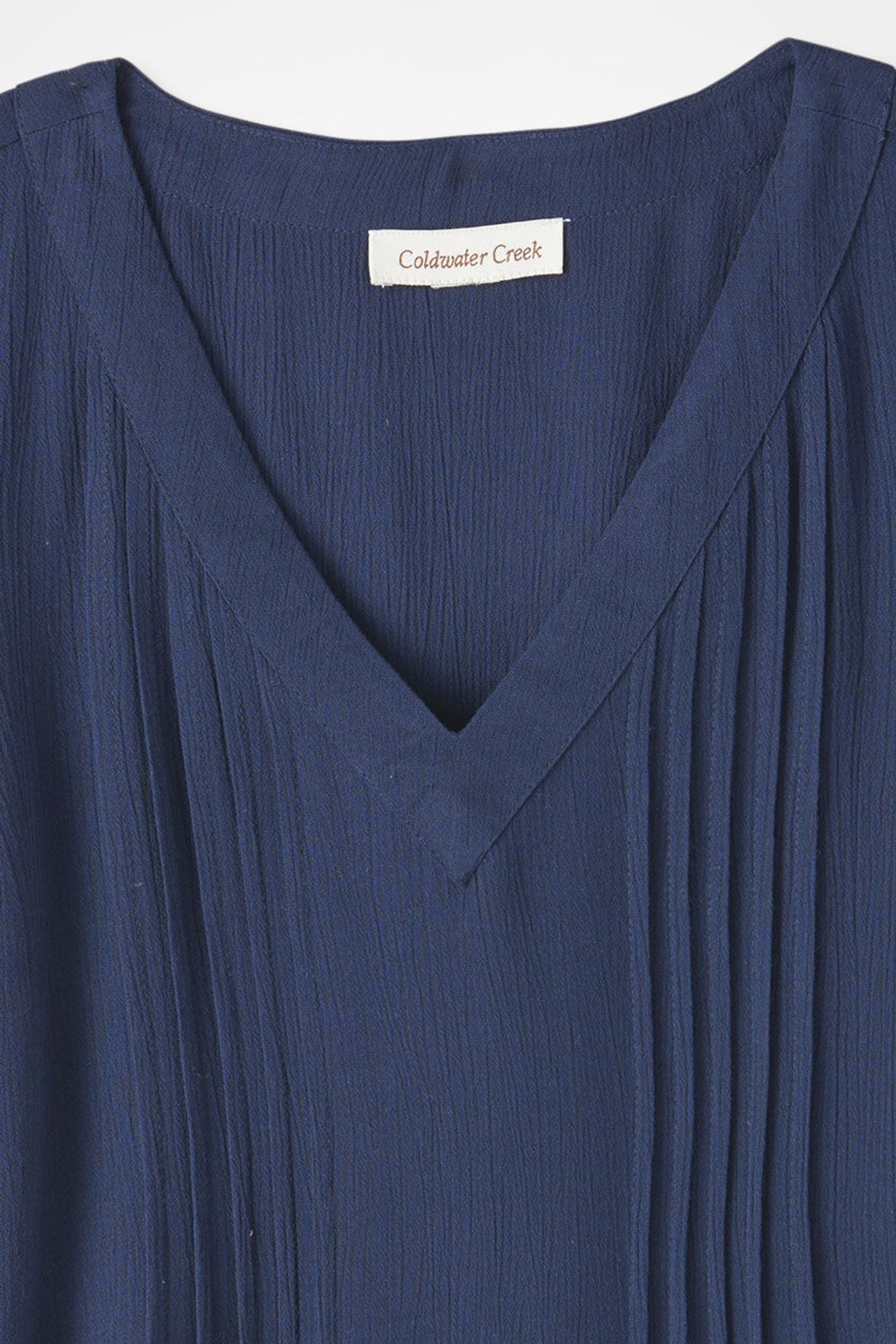 Solstice Tuck-and-Release Cap-Sleeve Blouse