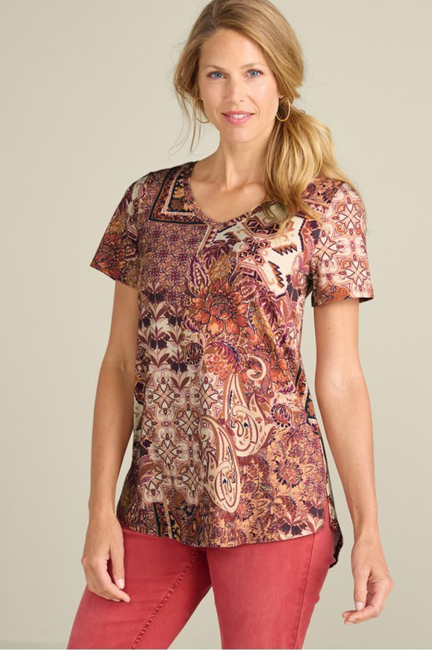 SoftEssential™ Supima® Isabel Short Sleeve Tunic