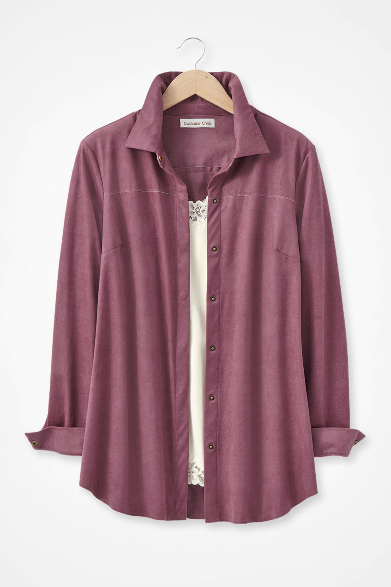 Faux Suede Big Shirt