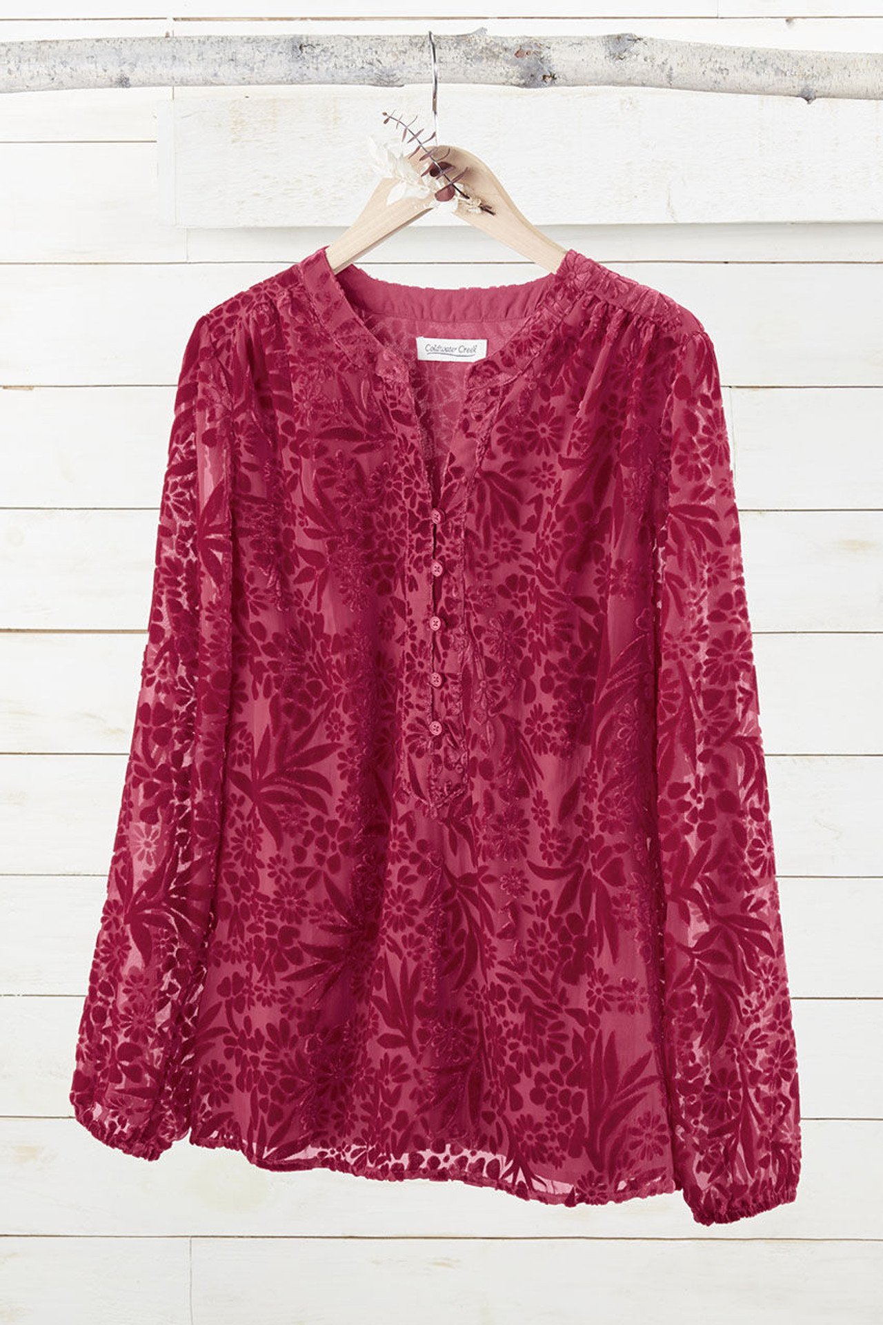 Velvet Burnout Tunic