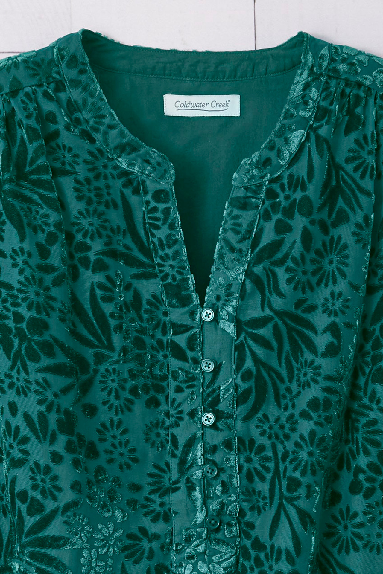 Velvet Burnout Tunic