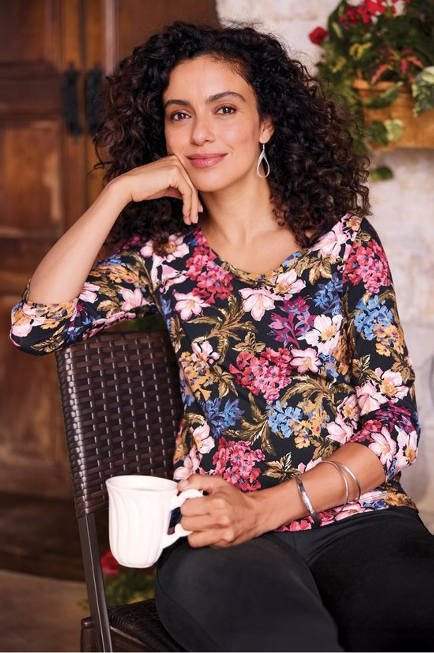 SoftEssential™ Supima® 3/4 Sleeve Tee I