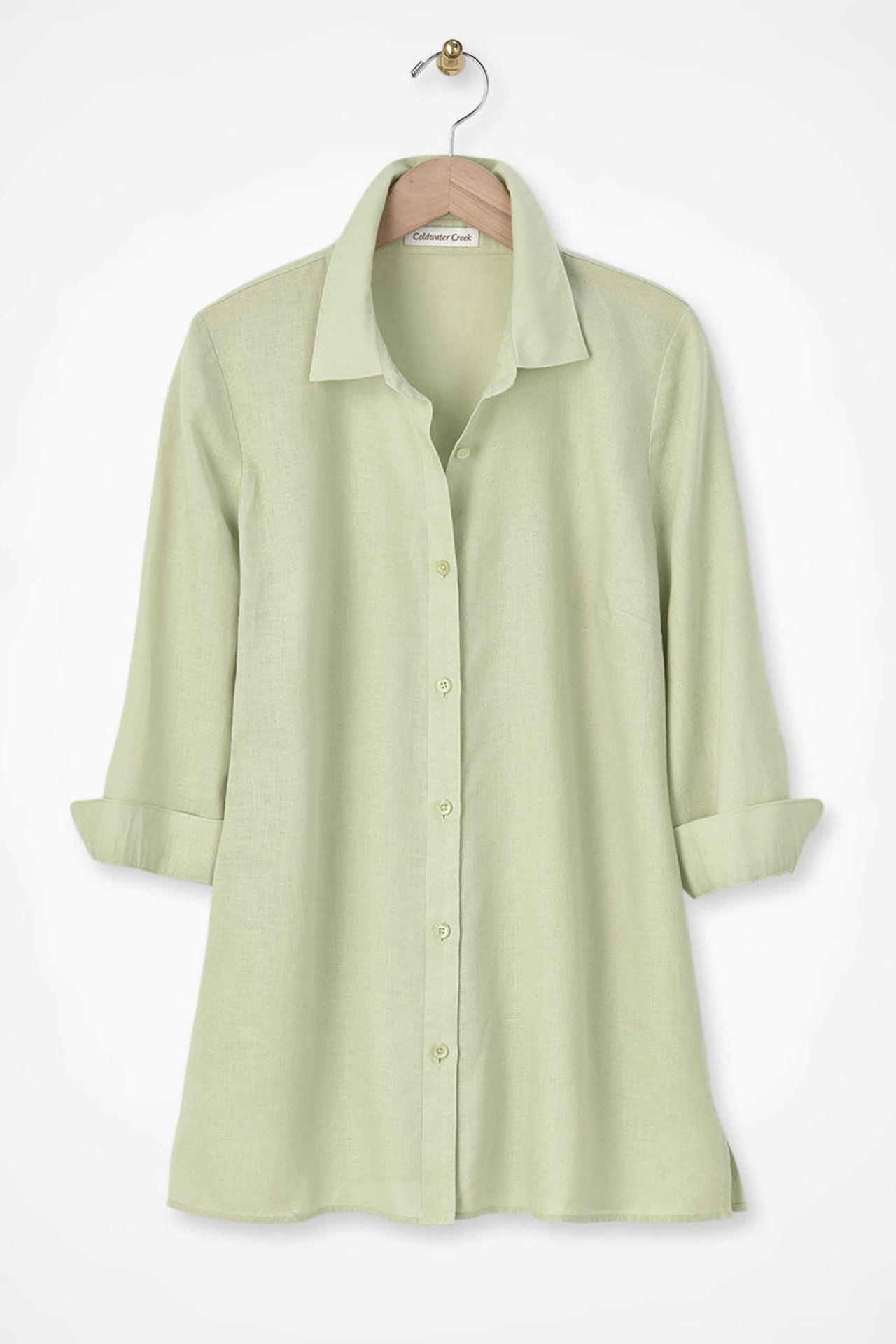 Easy-Care Linen Big Shirt