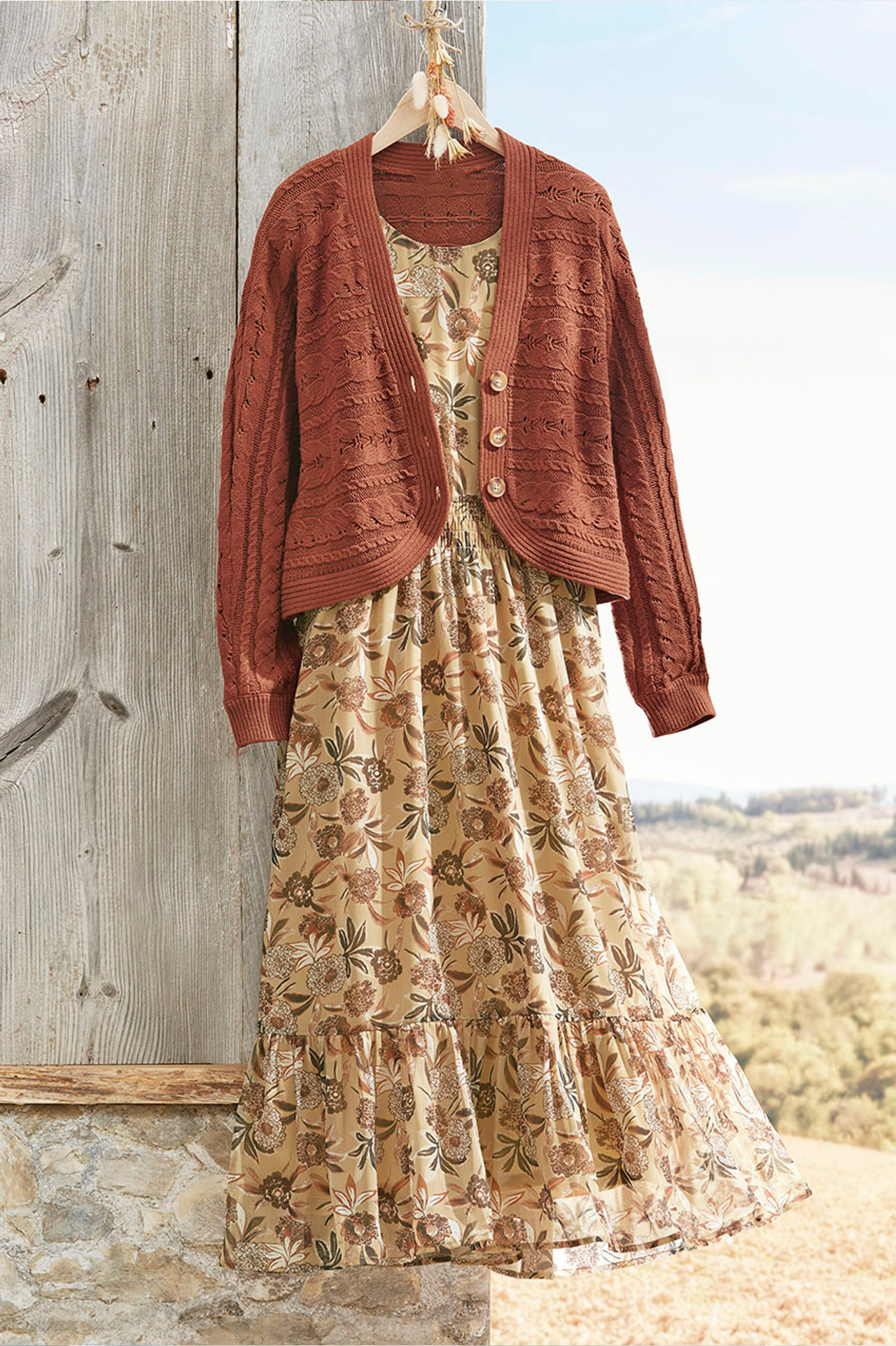 Autumn Botanical Dress