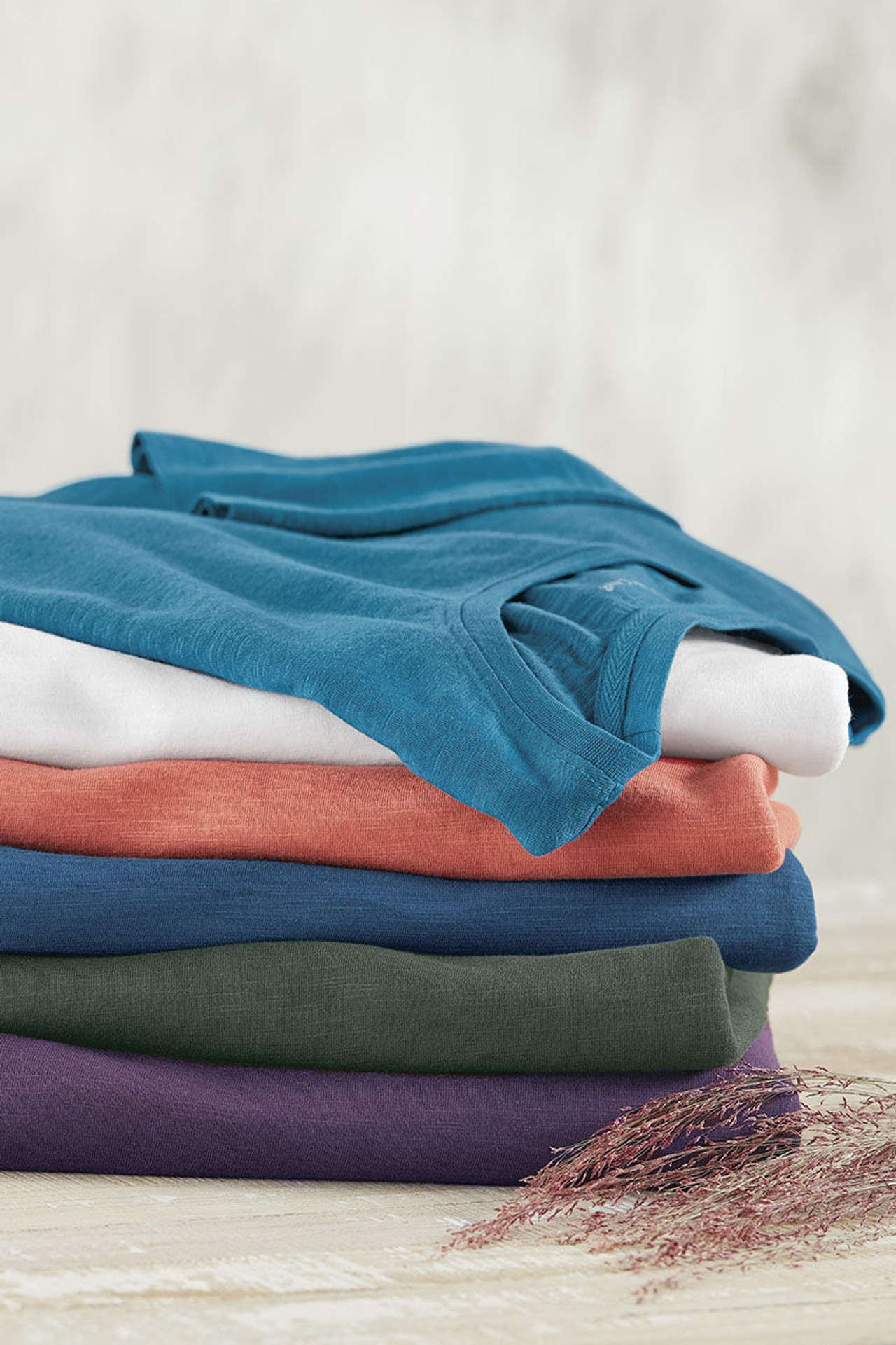 Just Right 3/4-Sleeve Slub-Knit Tee