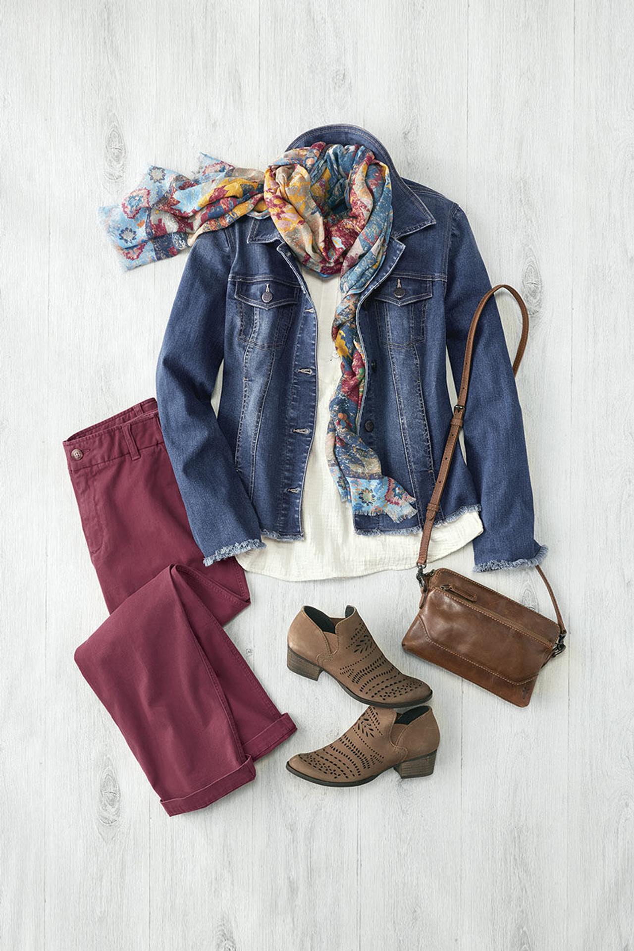 Frayed Hem Denim Jacket