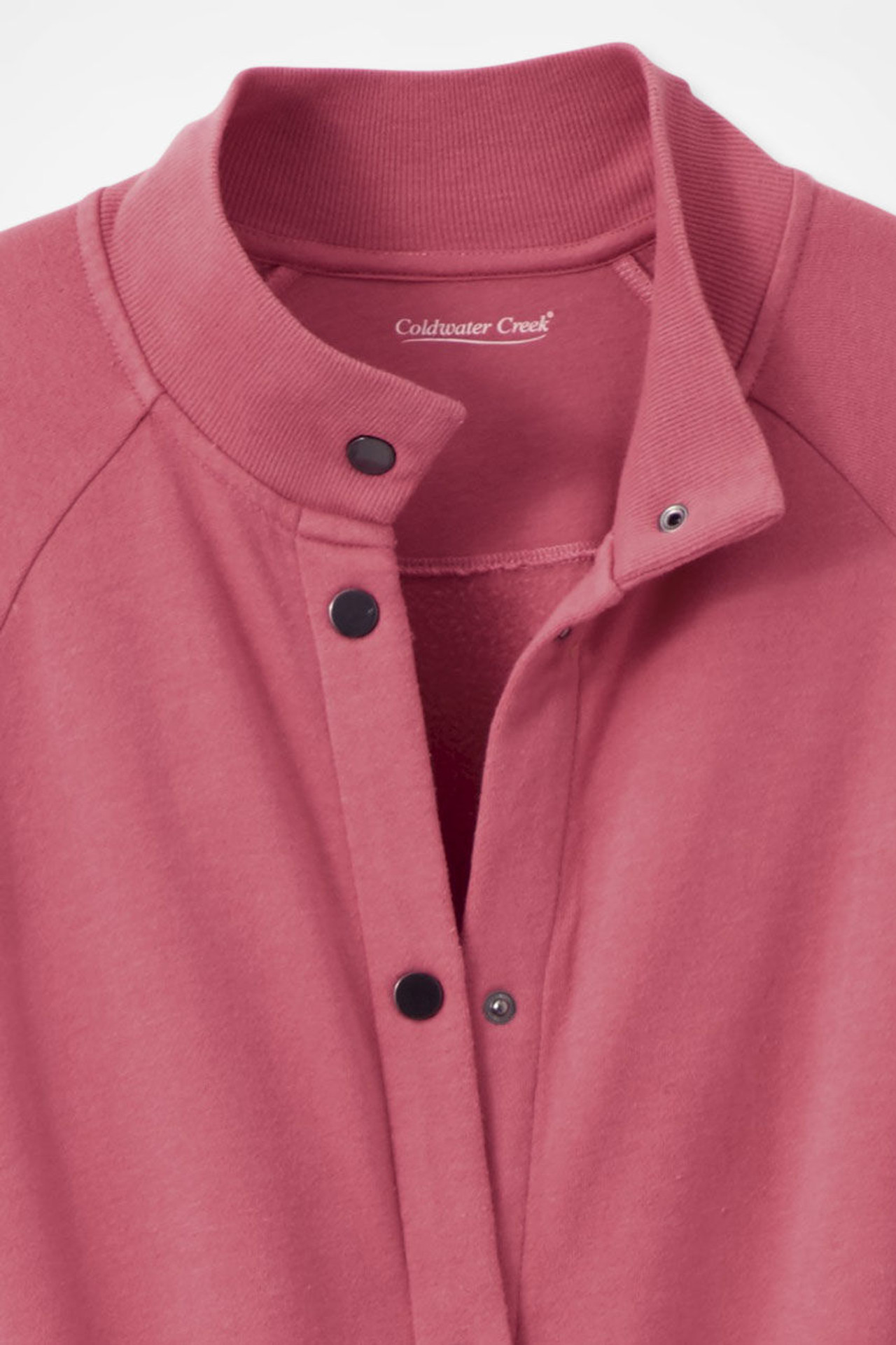 Snap-Front Sweatshirt Lounger