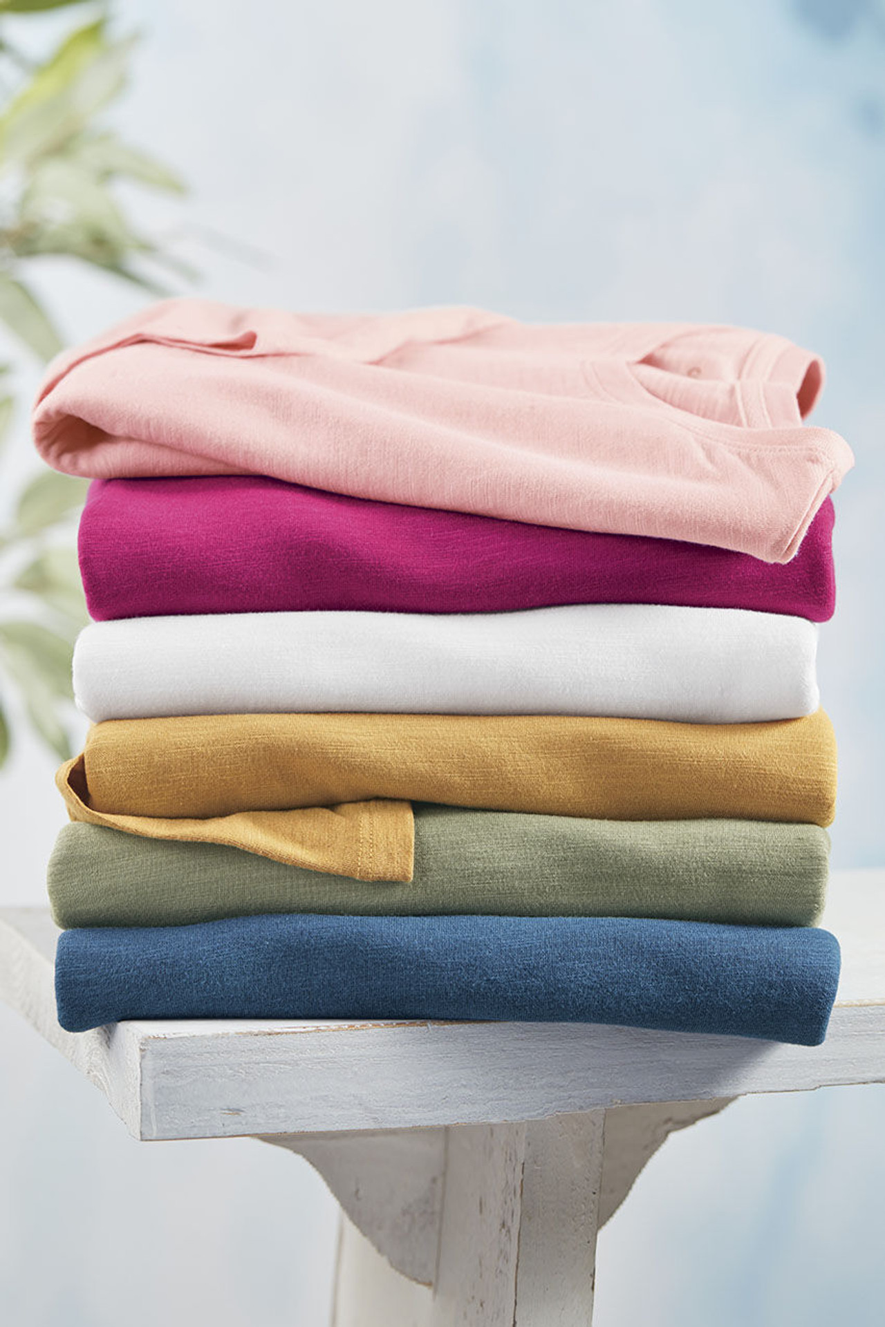 Just Right 3/4-Sleeve Slub-Knit Tee