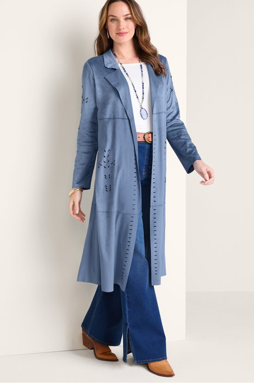 Norine Faux Suede Duster