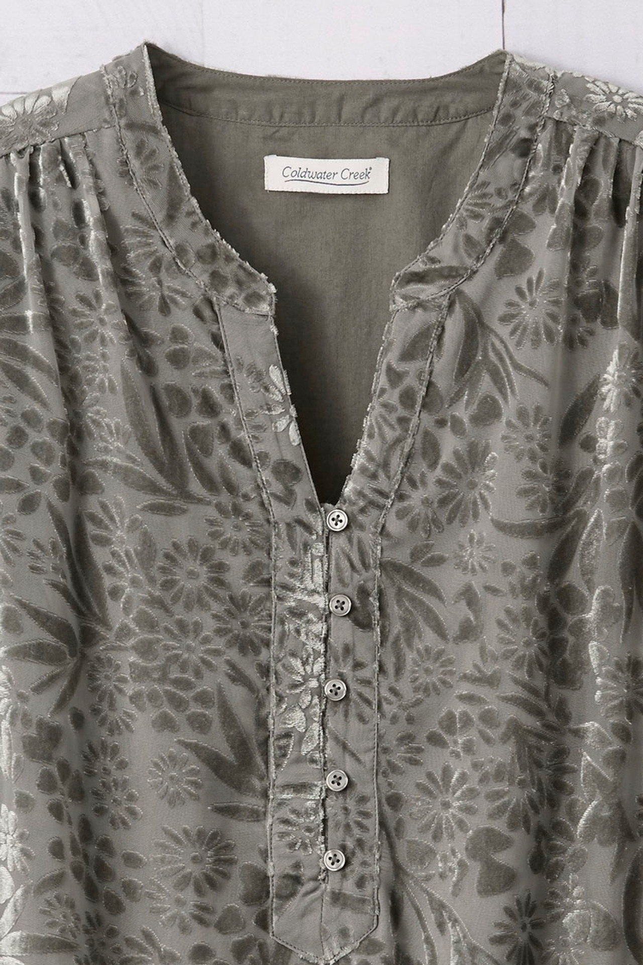 Velvet Burnout Tunic