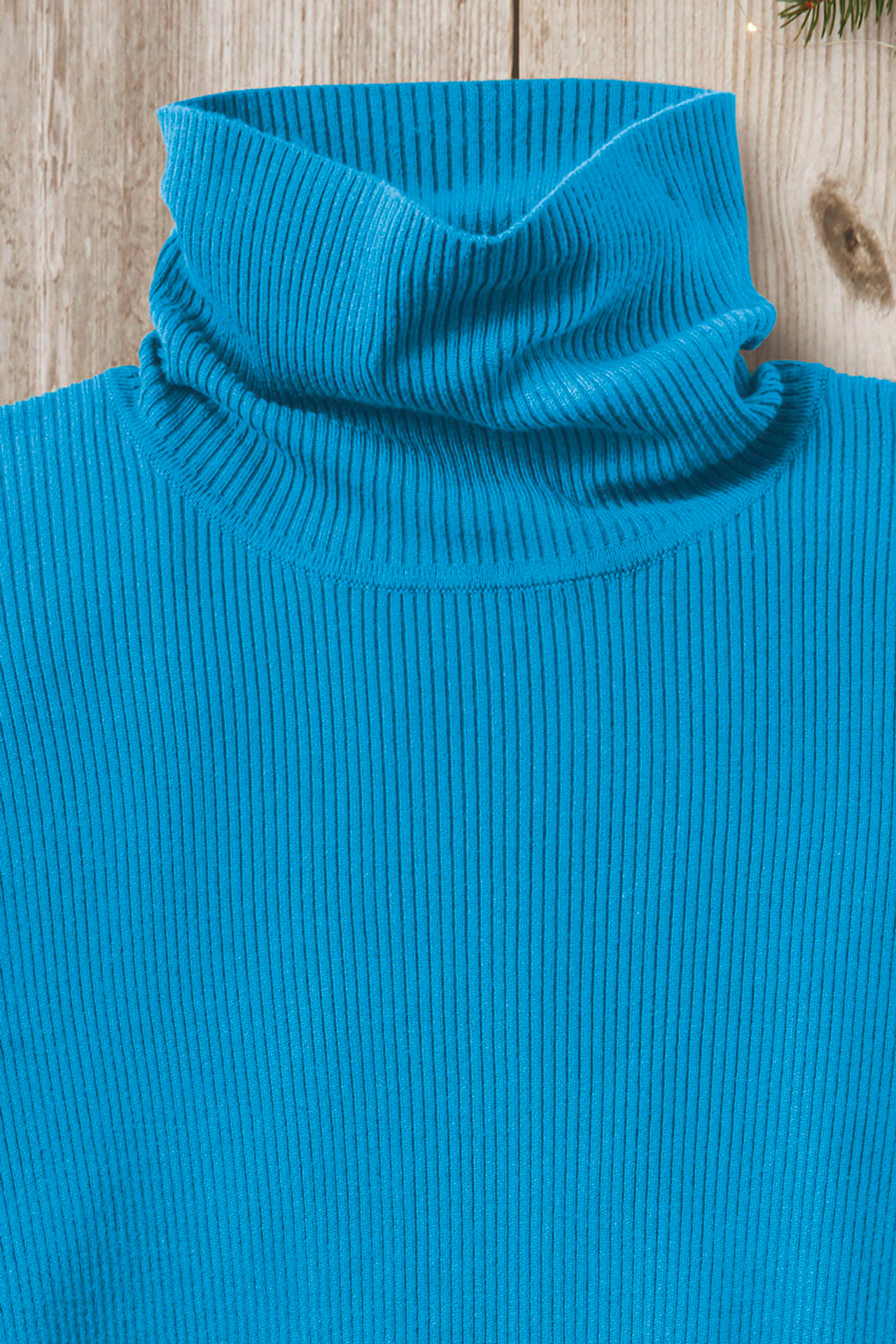 Ribbed Turtleneck Sweater