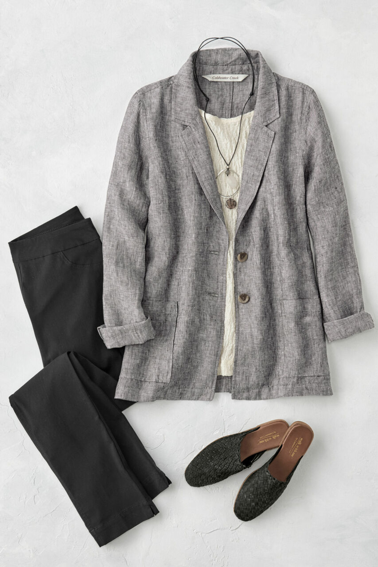 Linen Boyfriend Jacket