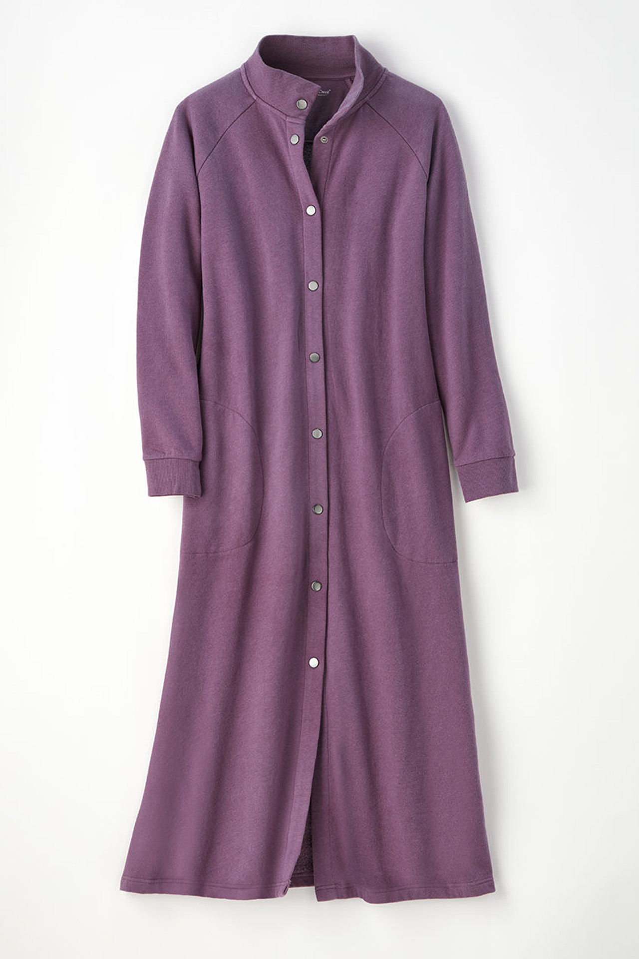 Snap-Front Sweatshirt Lounger