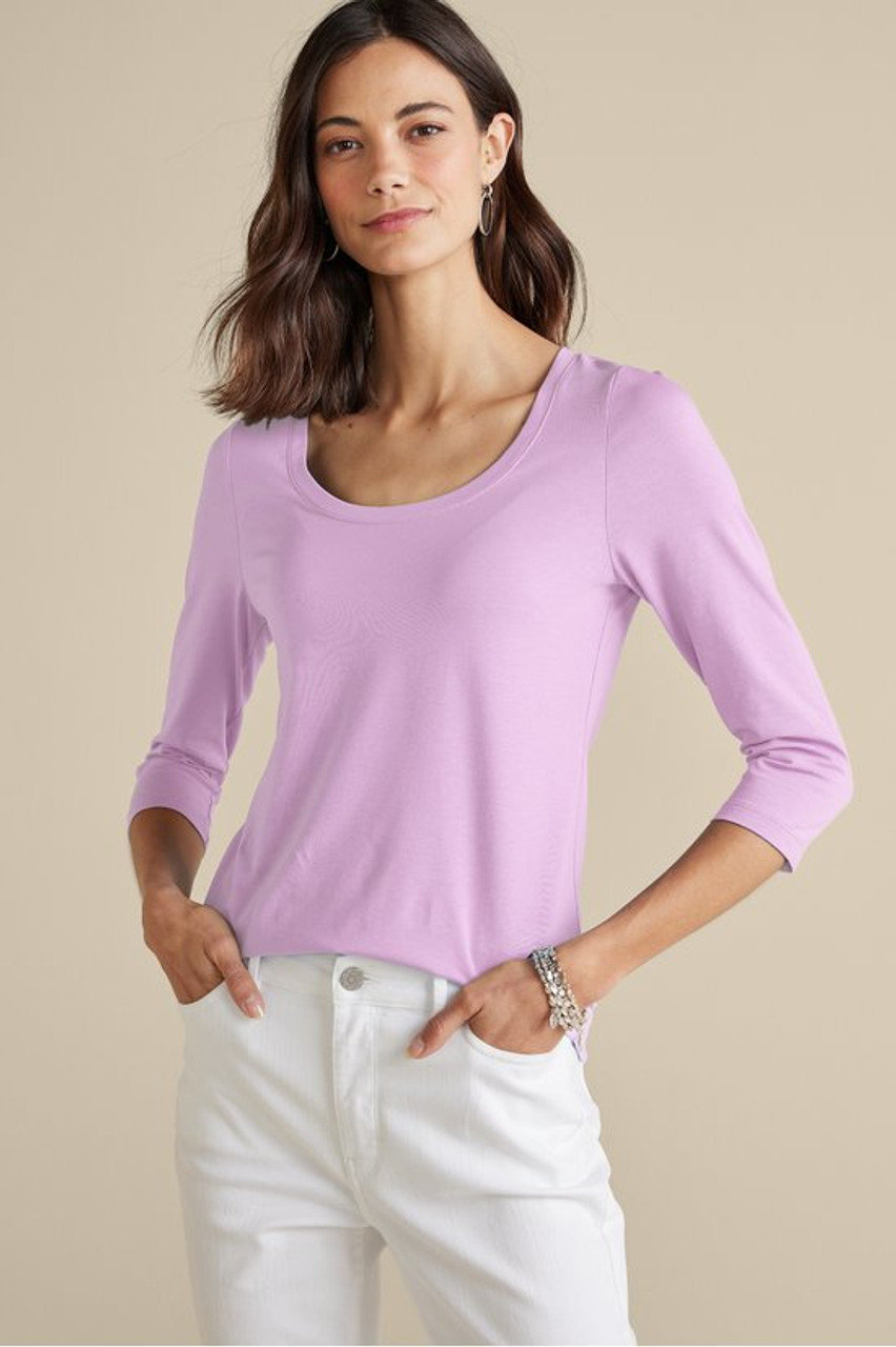 SoftEssential™ Supima® 3/4 Sleeve Tee I