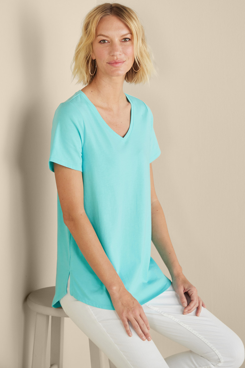 SoftEssential™ Supima® Isabel Short Sleeve Tunic