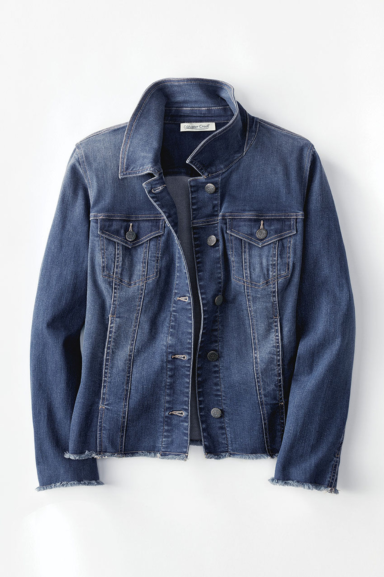Frayed Hem Denim Jacket
