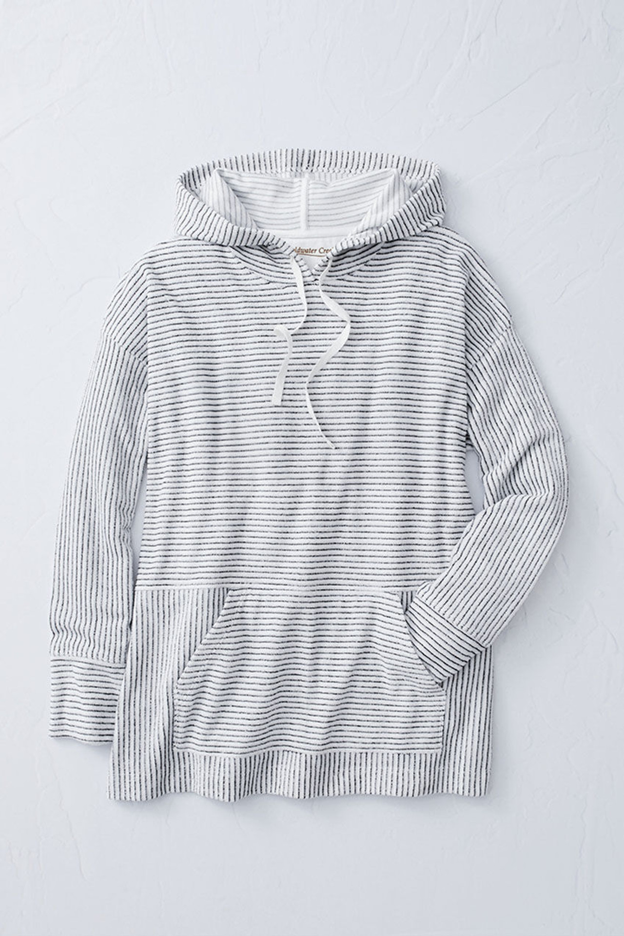 Striped Looped French Terry Pullover