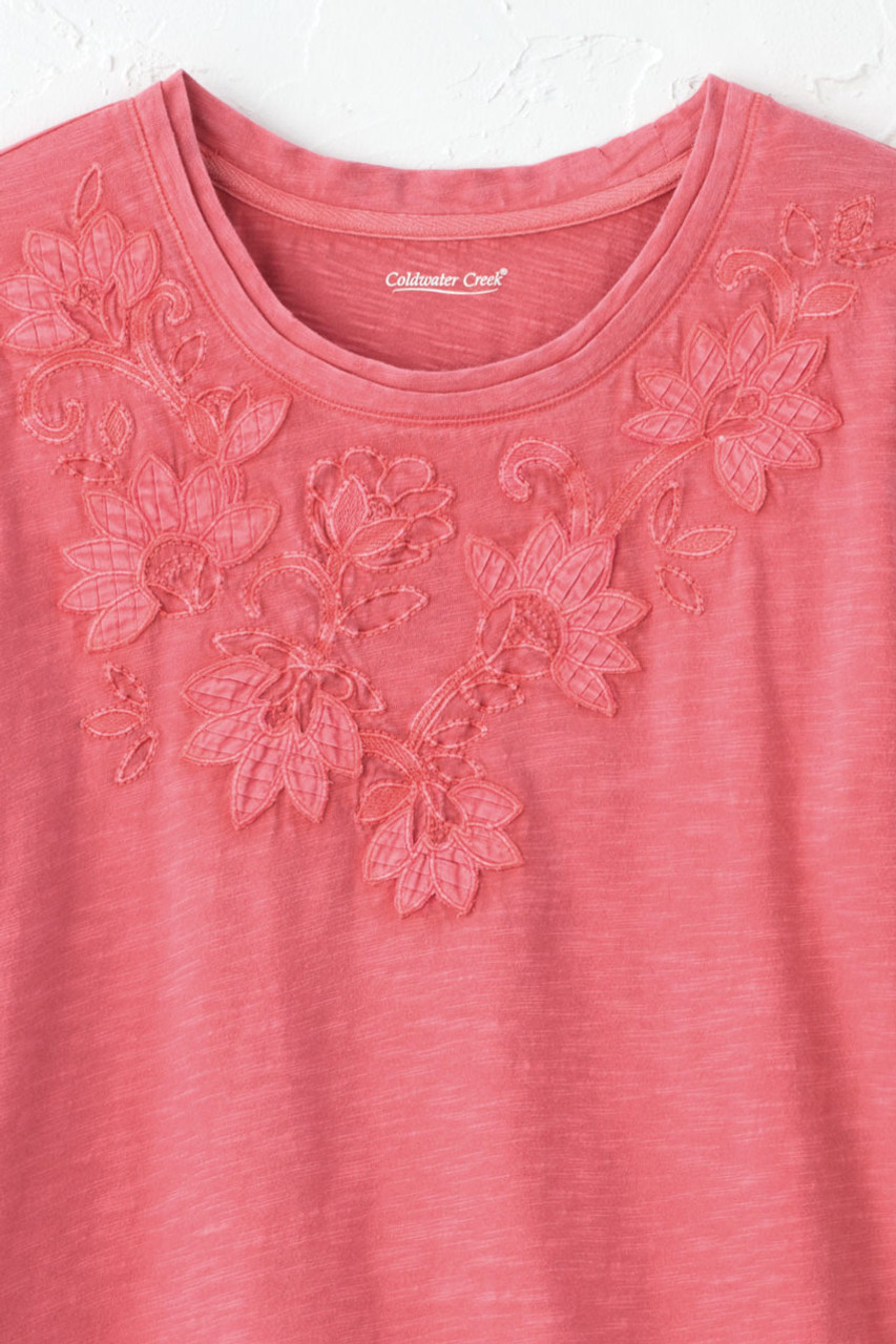 Swirling Petals Slub Tee
