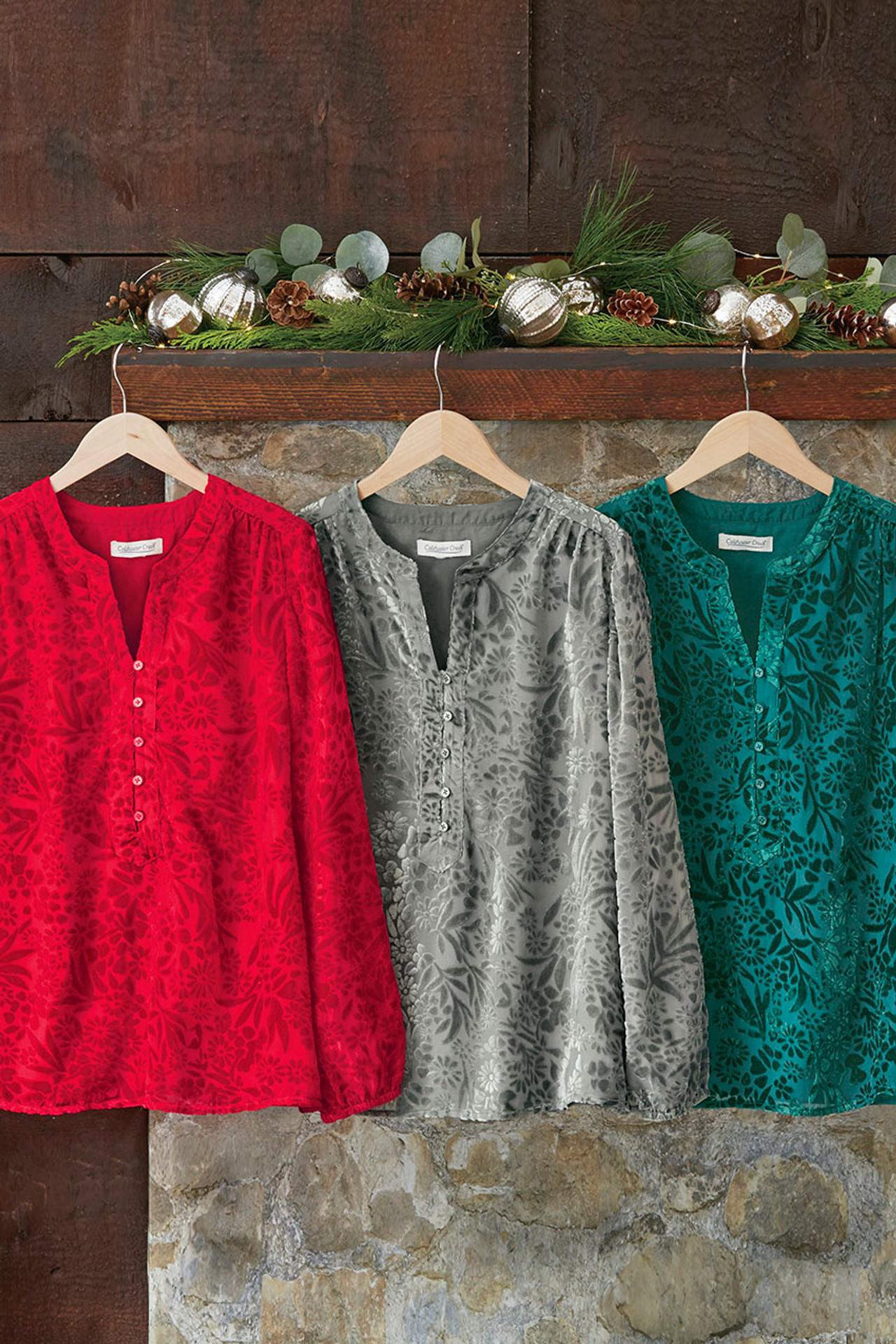 Velvet Burnout Tunic