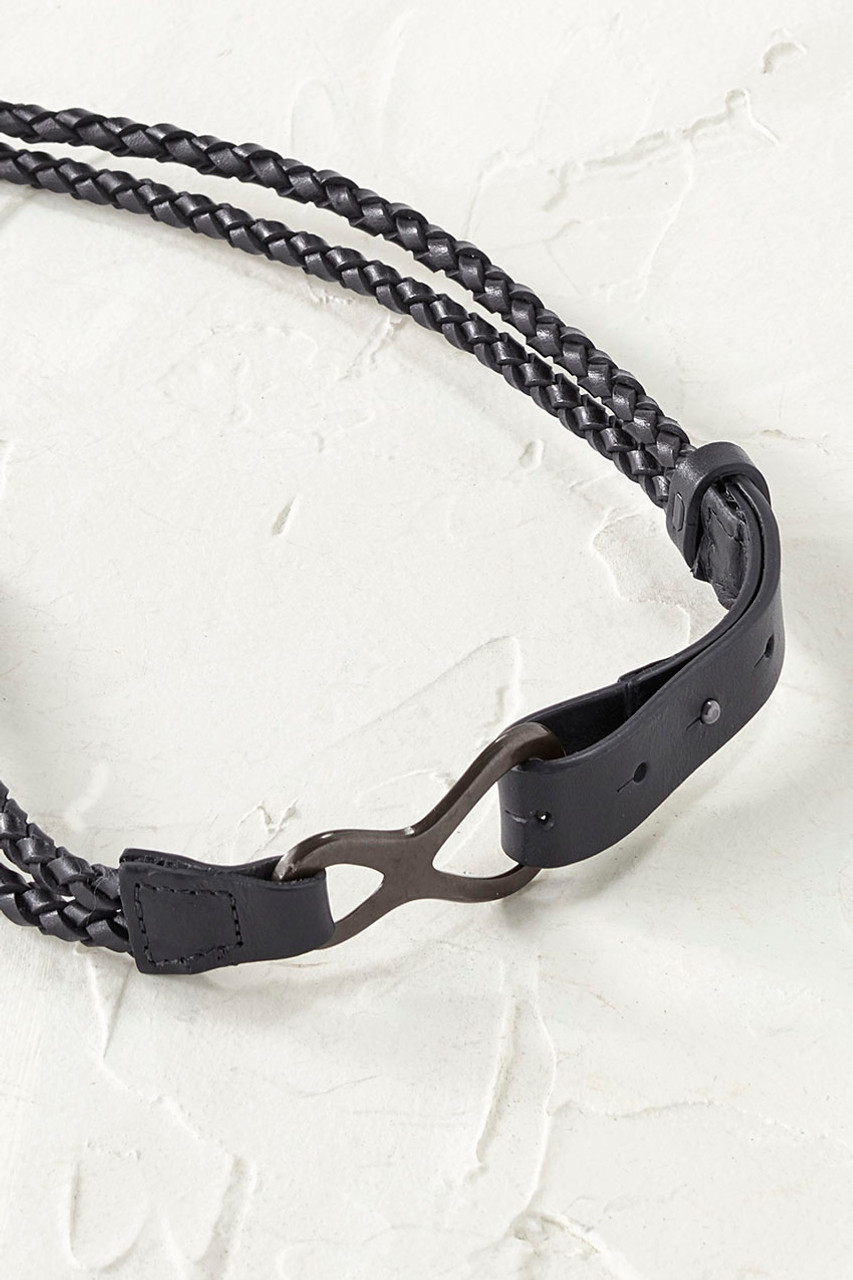 Braided Leather Sling Belt