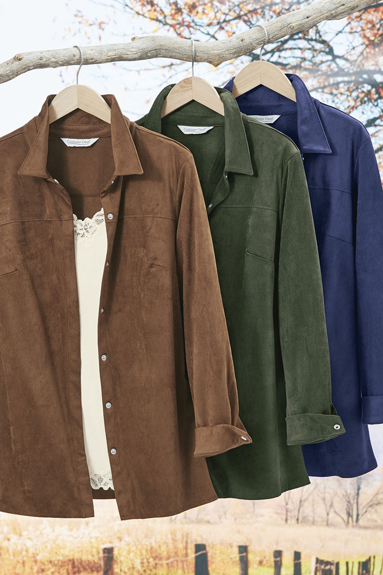 Faux Suede Big Shirt