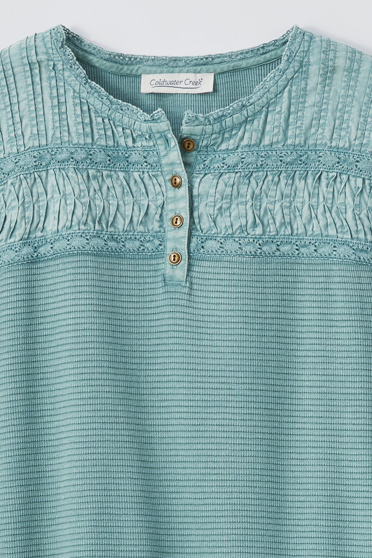 Textured Knit Henley
