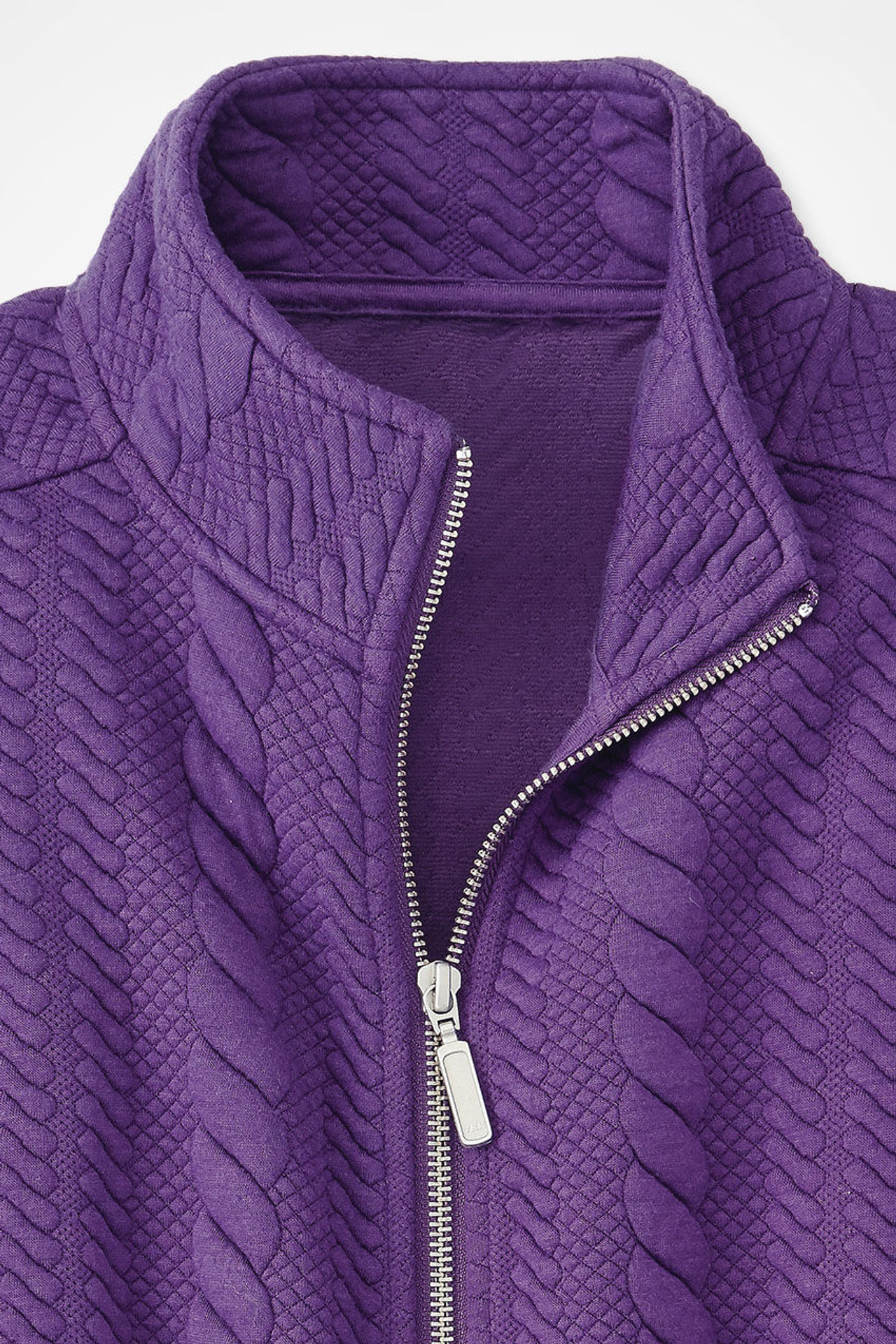 Curved Hem Cable Vest