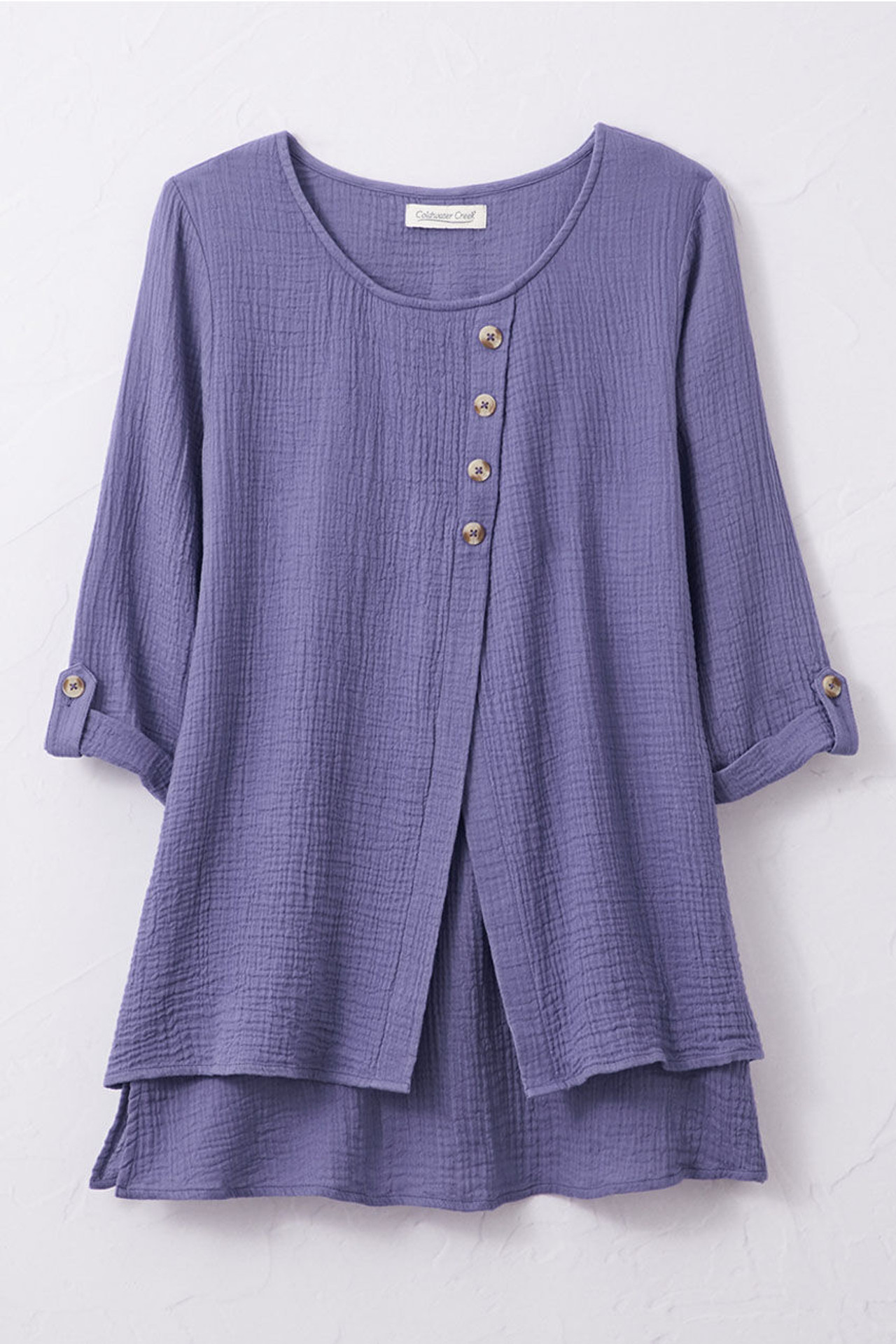 Light as Air Gauze Pullover Tunic Top