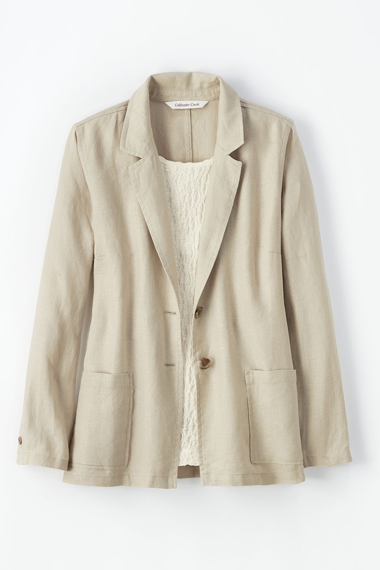Linen Boyfriend Jacket