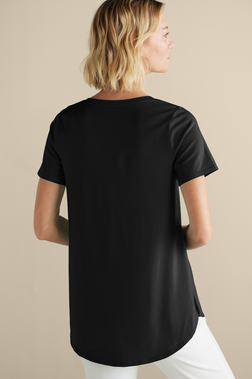 SoftEssential™ Supima® Isabel Short Sleeve Tunic