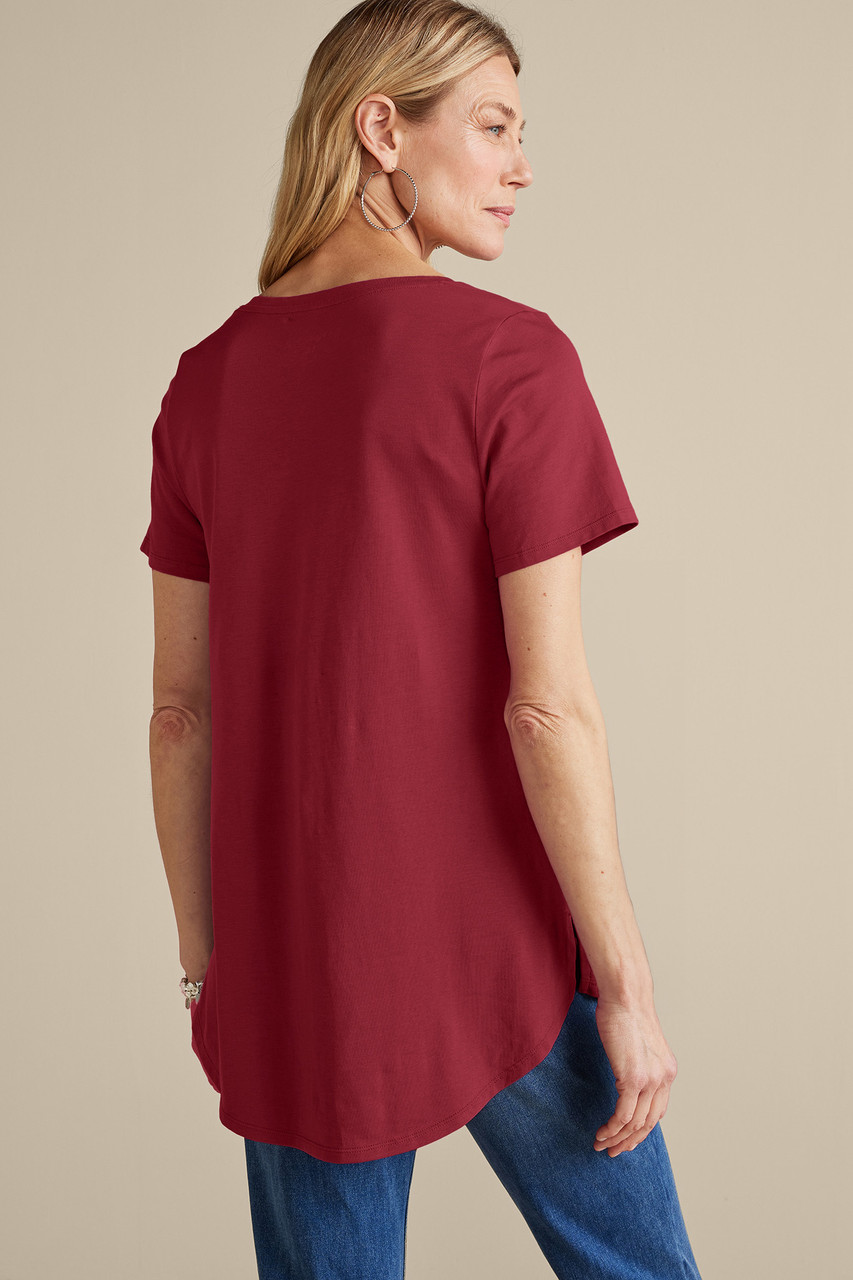 SoftEssential™ Supima® Isabel Short Sleeve Tunic