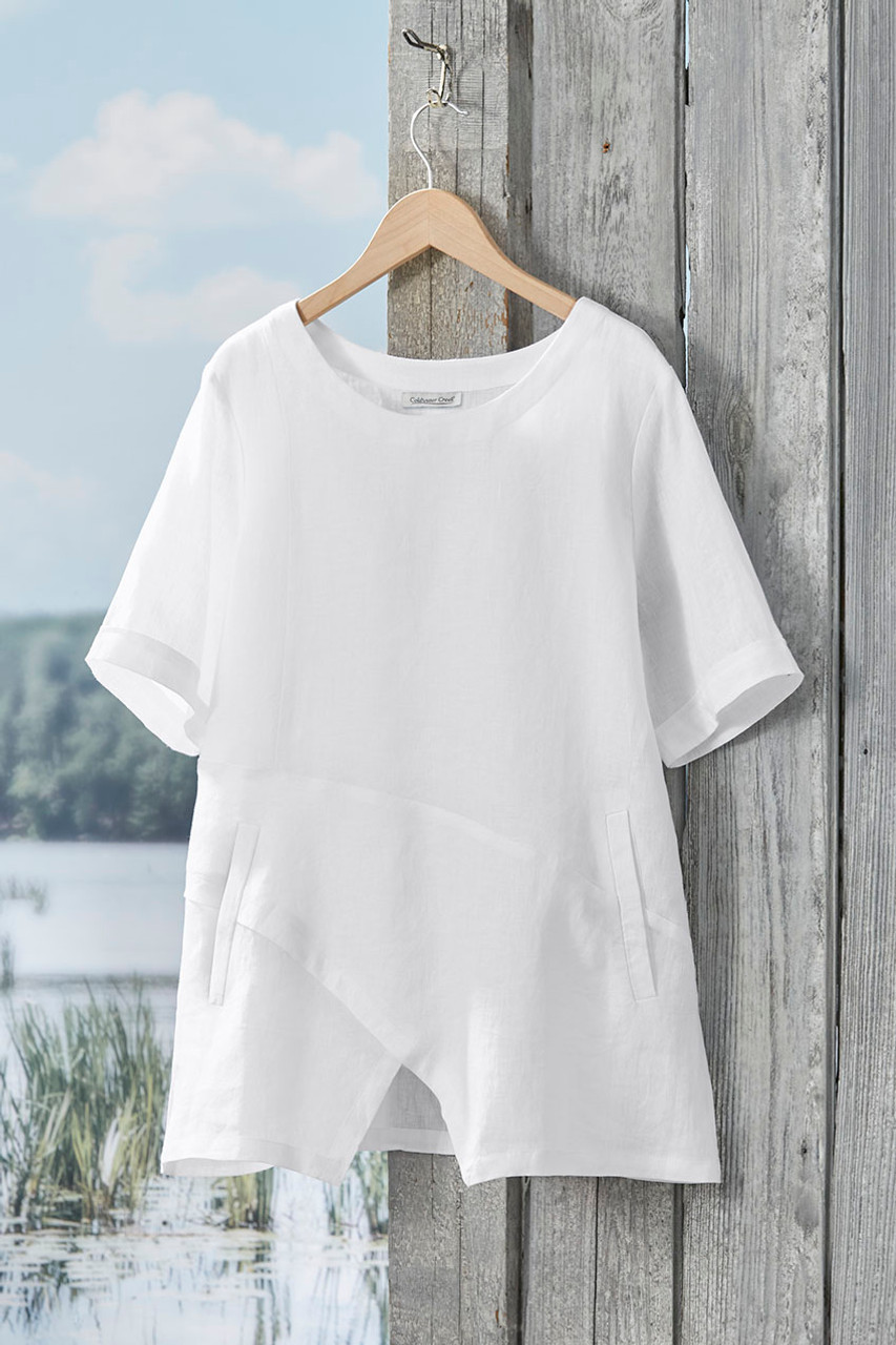 Seamed Linen Tunic