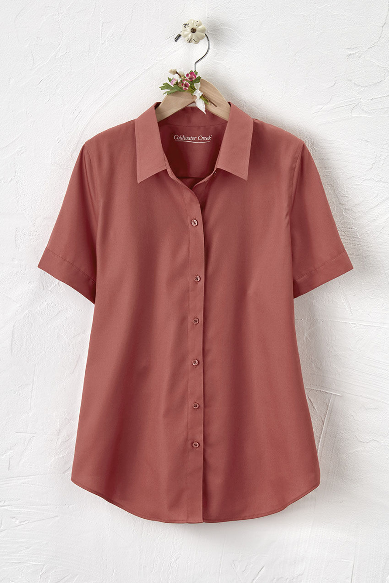 Short Sleeve Stain Stop No-Iron Shirt