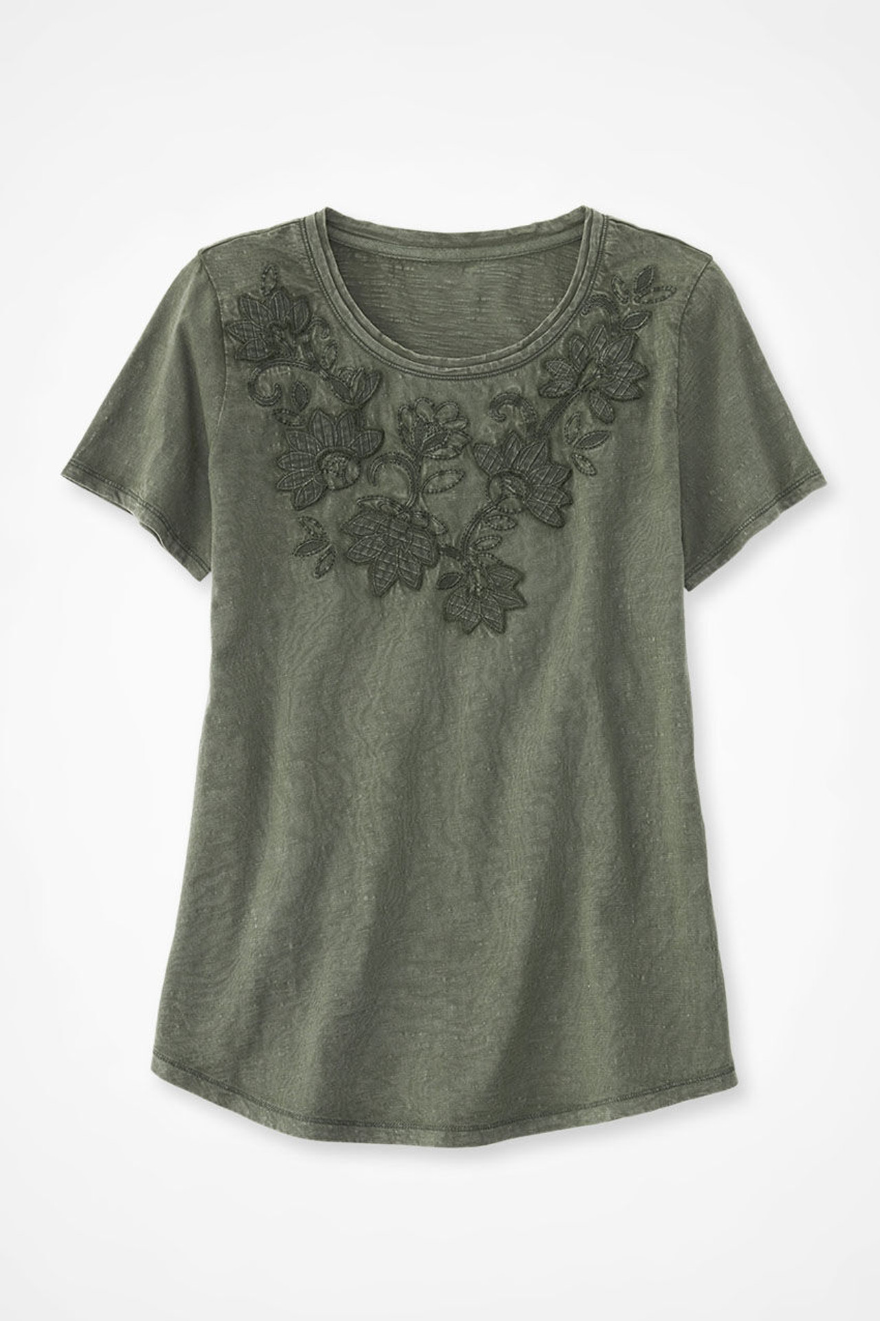 Swirling Petals Slub Tee