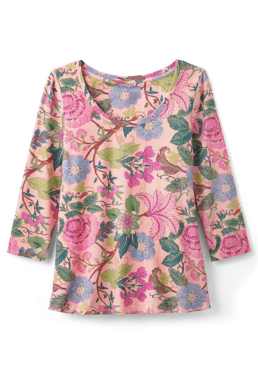 SoftEssential™ Supima® 3/4 Sleeve Tee I