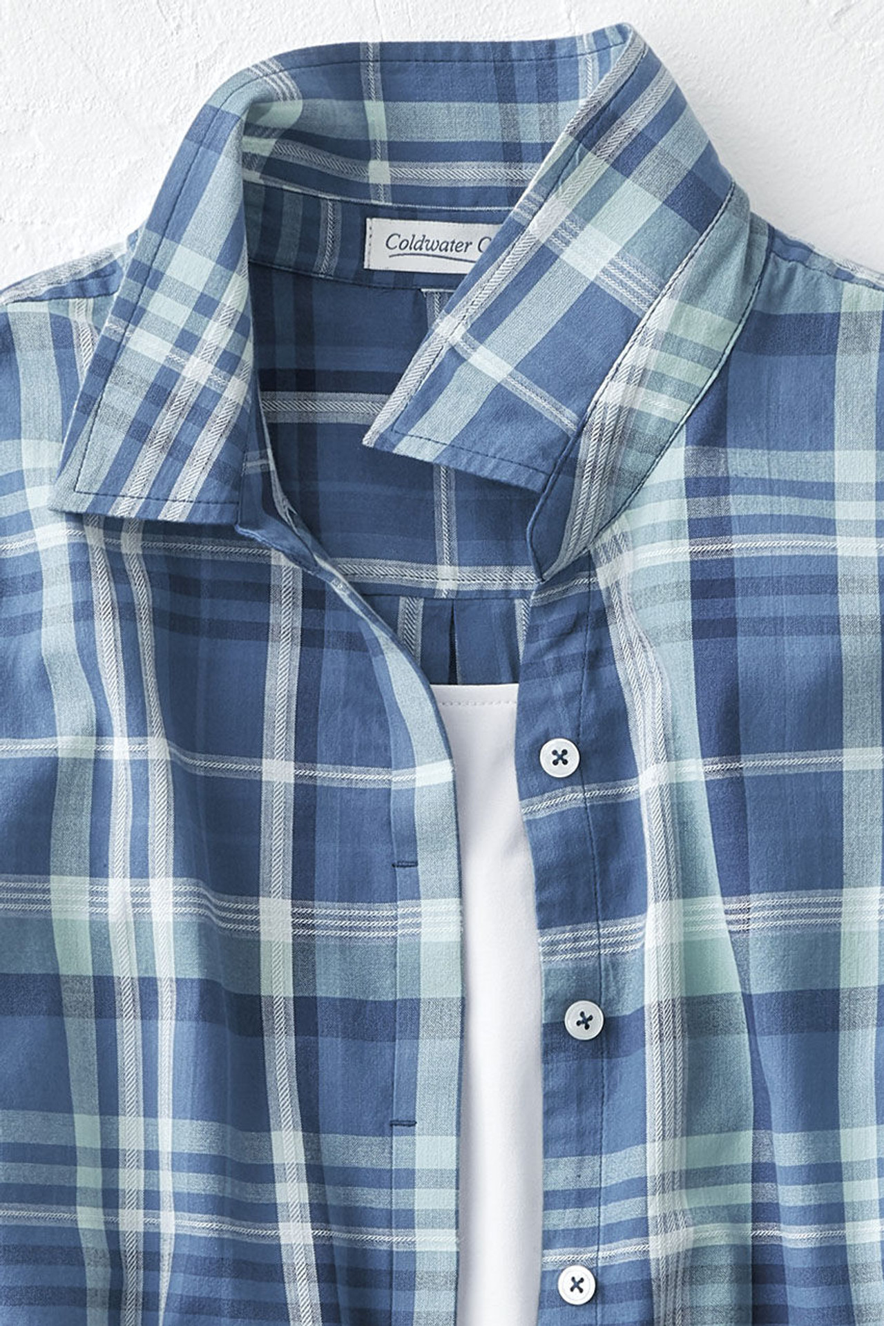 Madras Button-Front Shirt